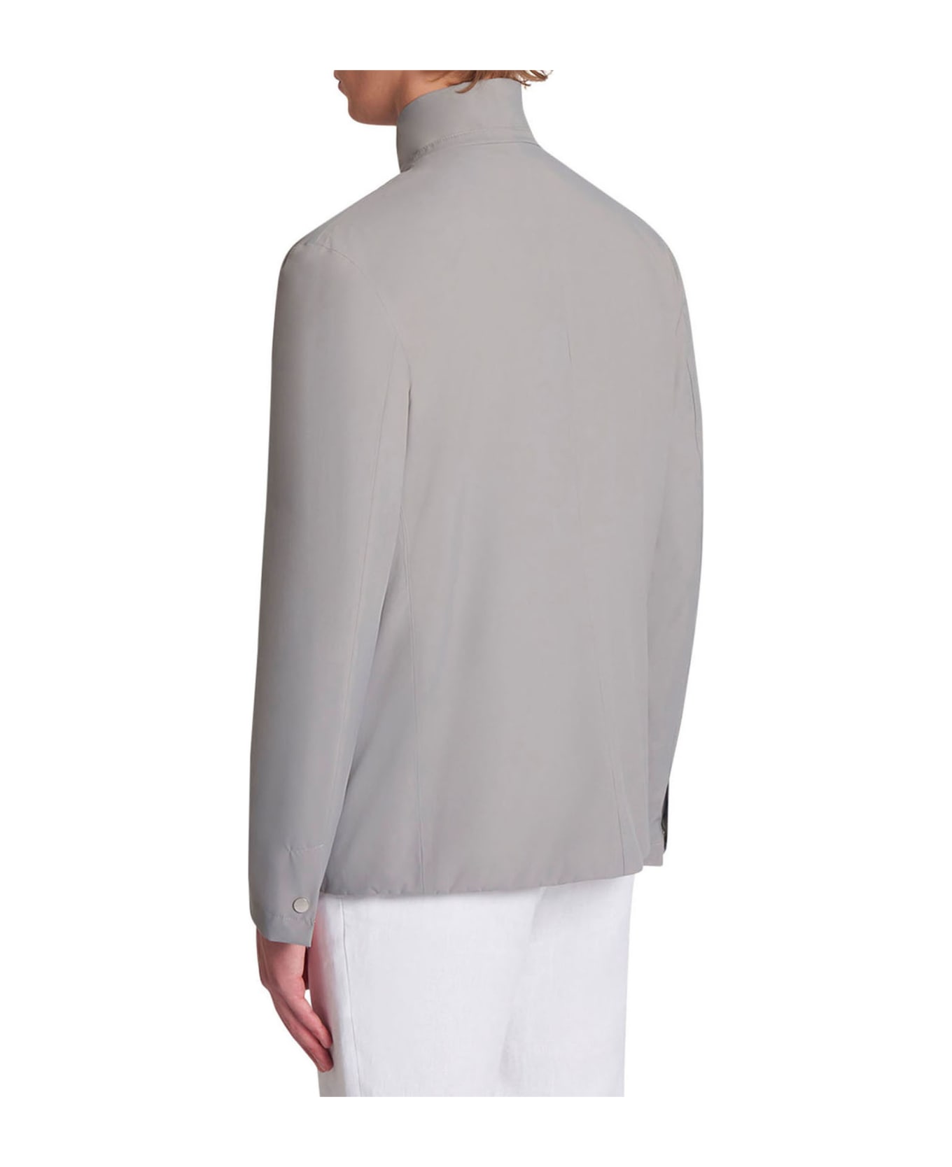 Kiton Jacket Polyester - GREY