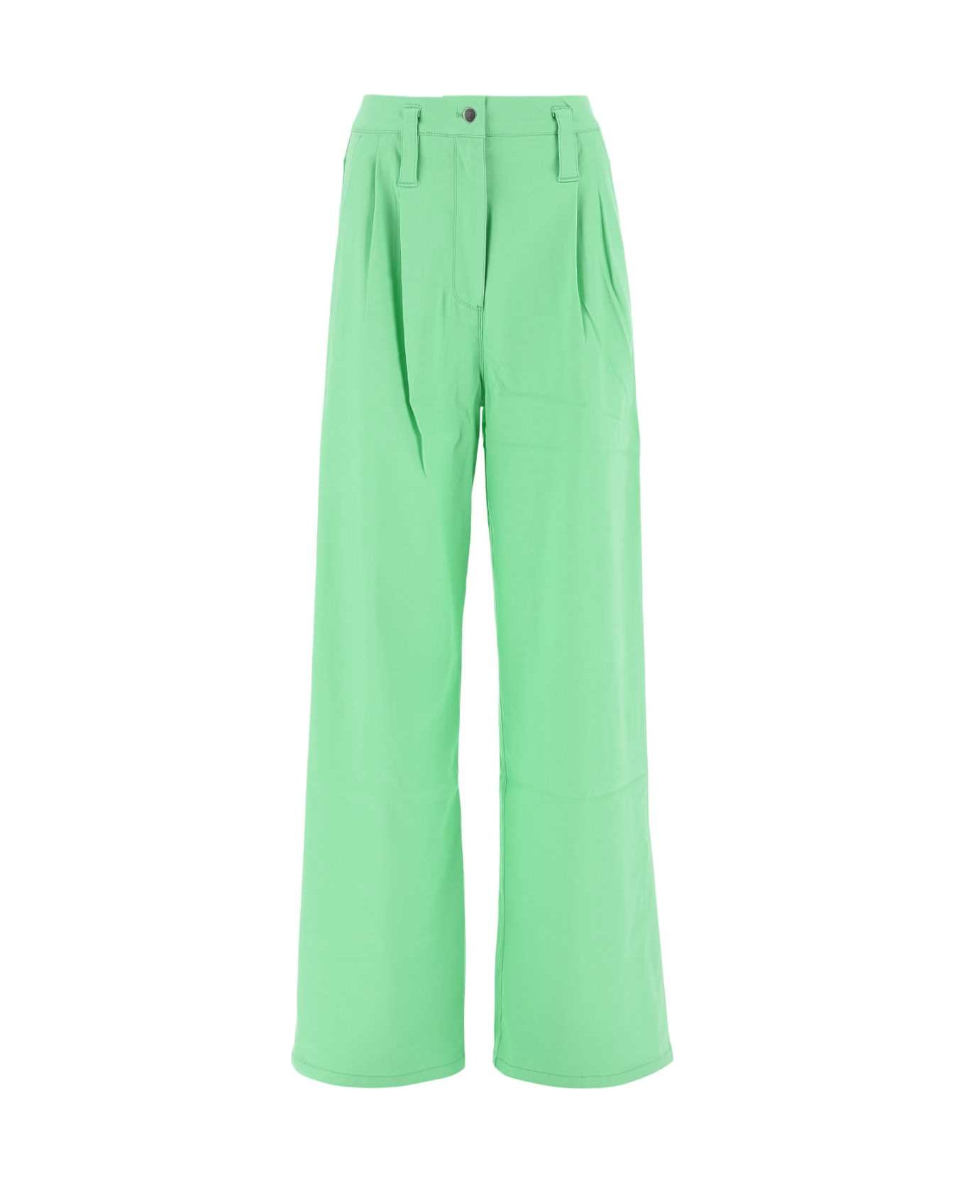 Rotate by Birger Christensen Fluo Green Stretch Viscose Blend Pants - 146340 ボトムス