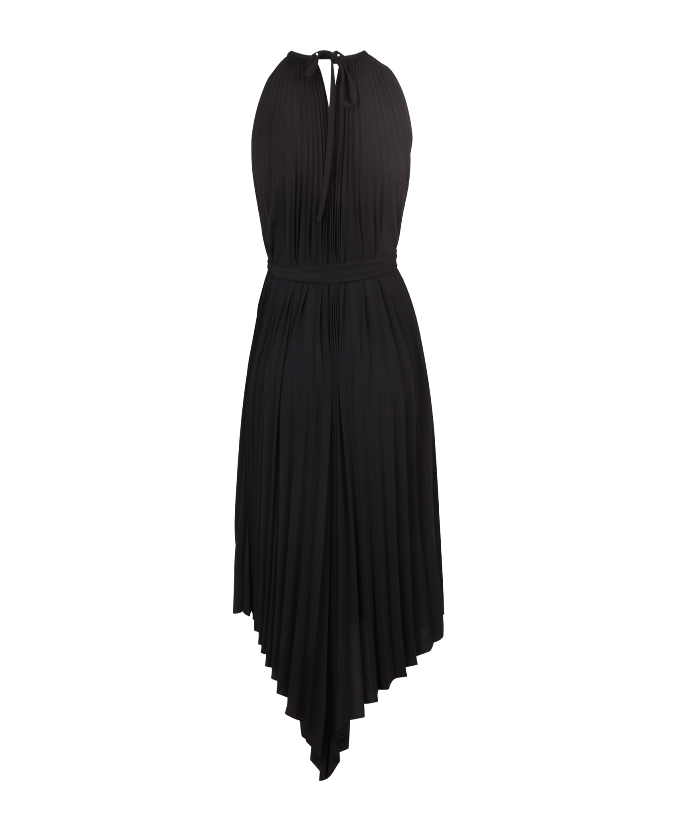 Alexandre Vauthier Pleated Midi Dress - Black ワンピース＆ドレス