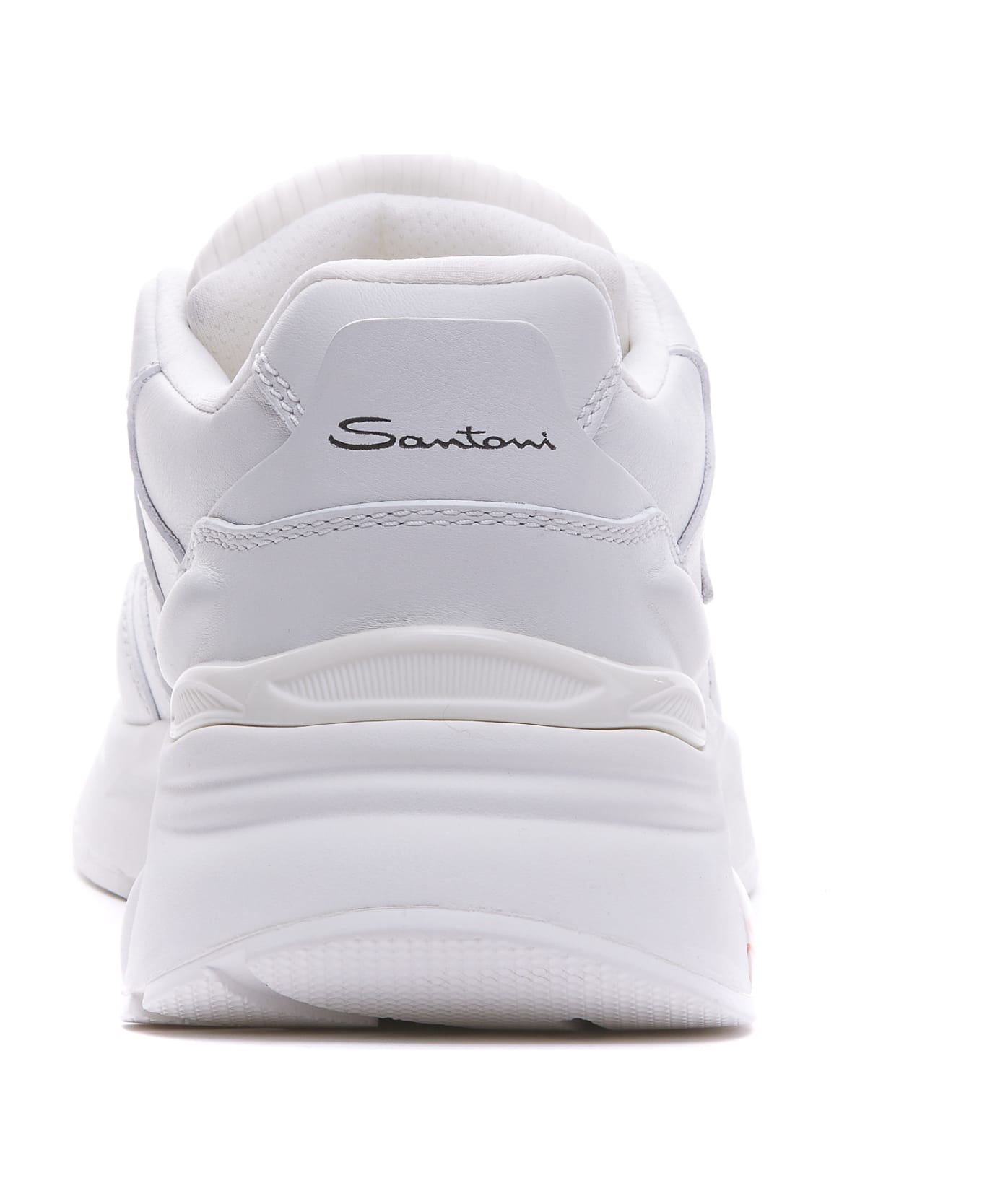 Santoni Logo Sneakers - WHITE