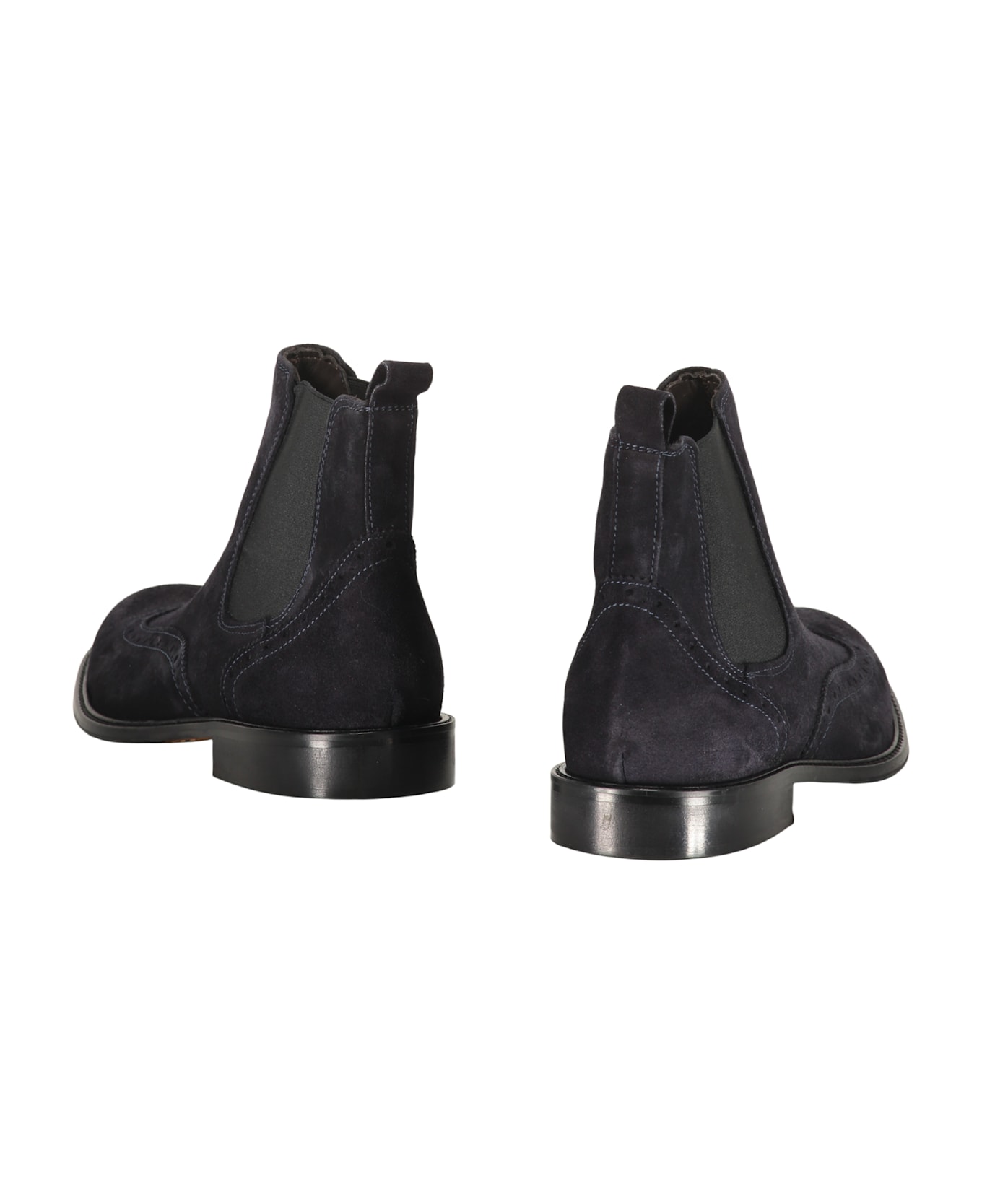 Bruno Magli Suede Chelsea Boots - blue