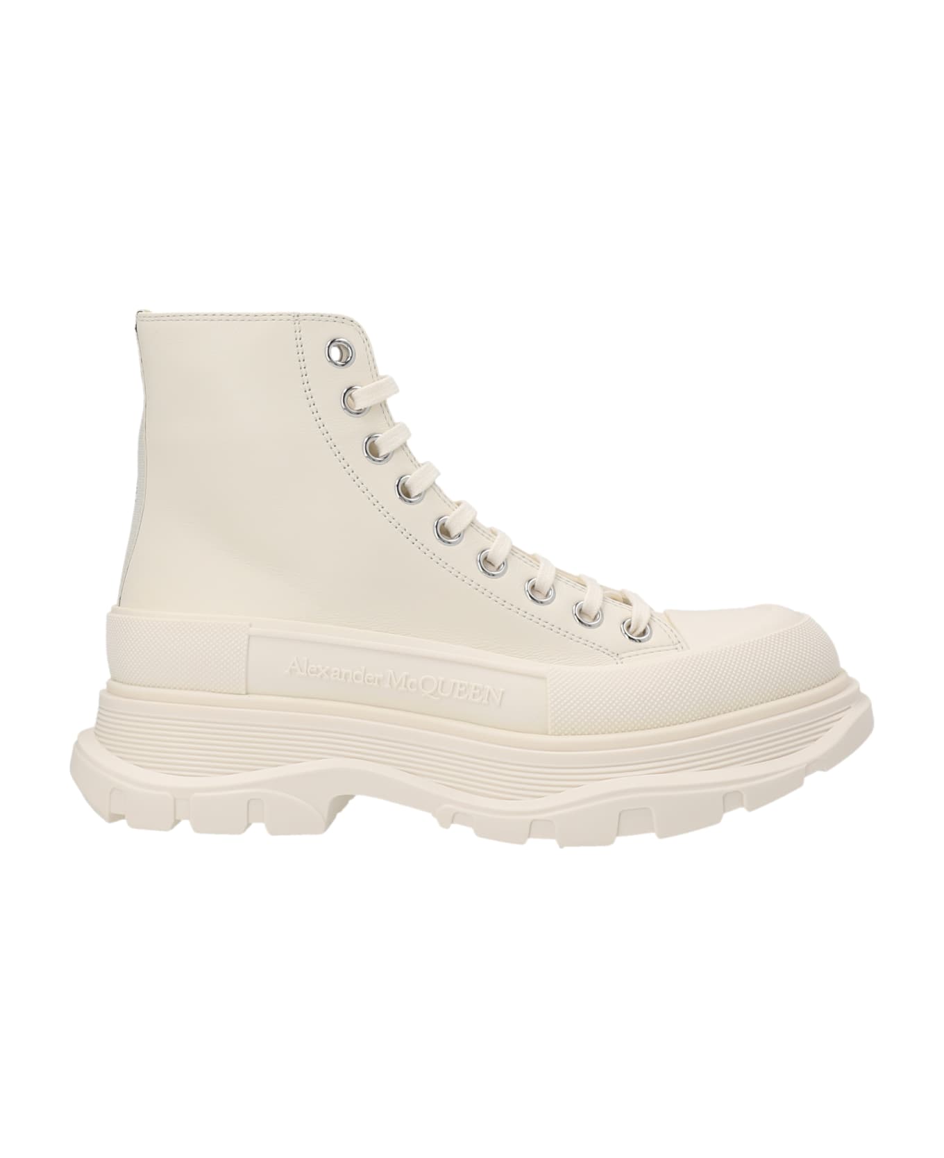 Alexander McQueen High Sneakers - White