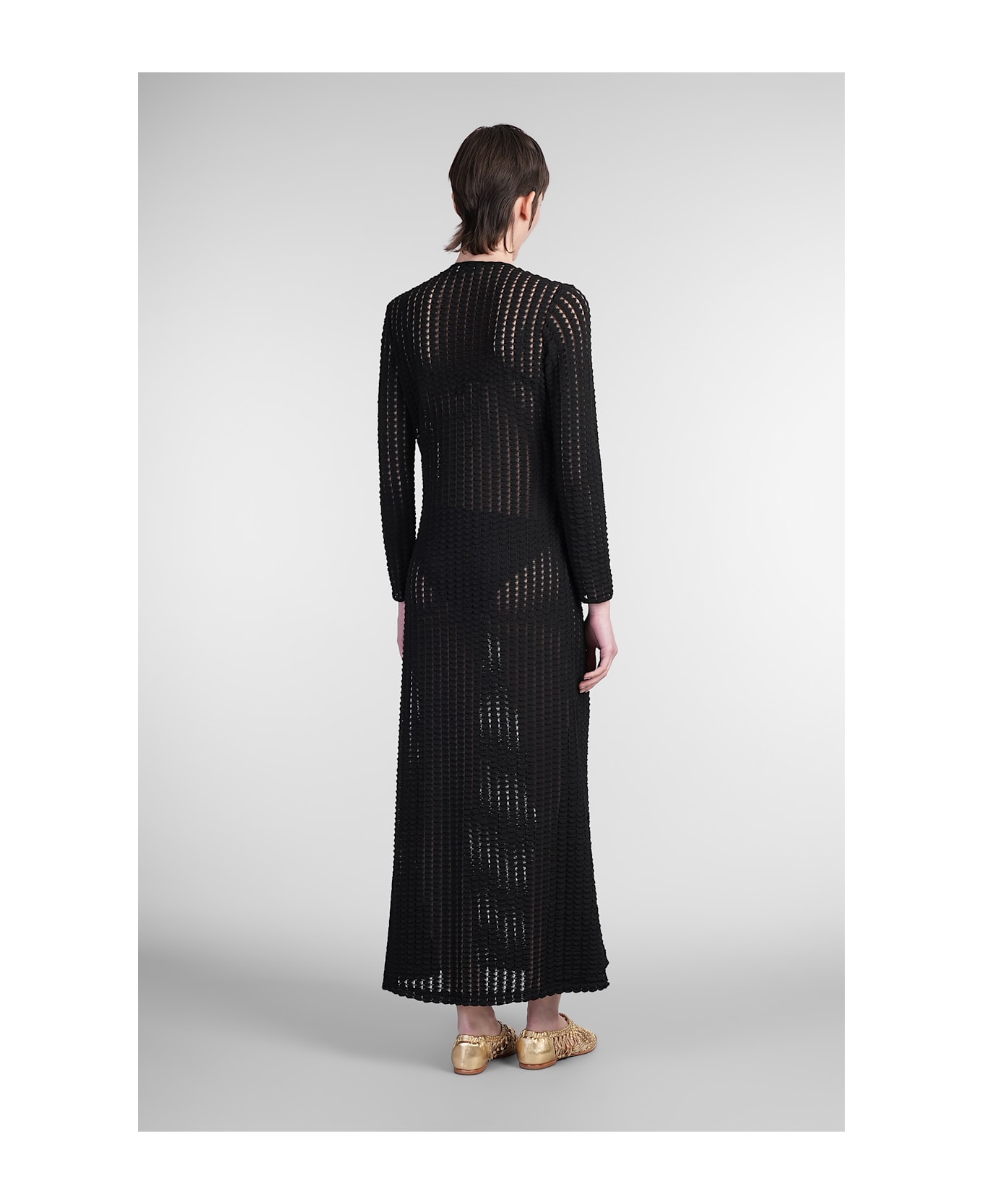 Simkhai Elton Dress Woman In Black Polyester - Nero
