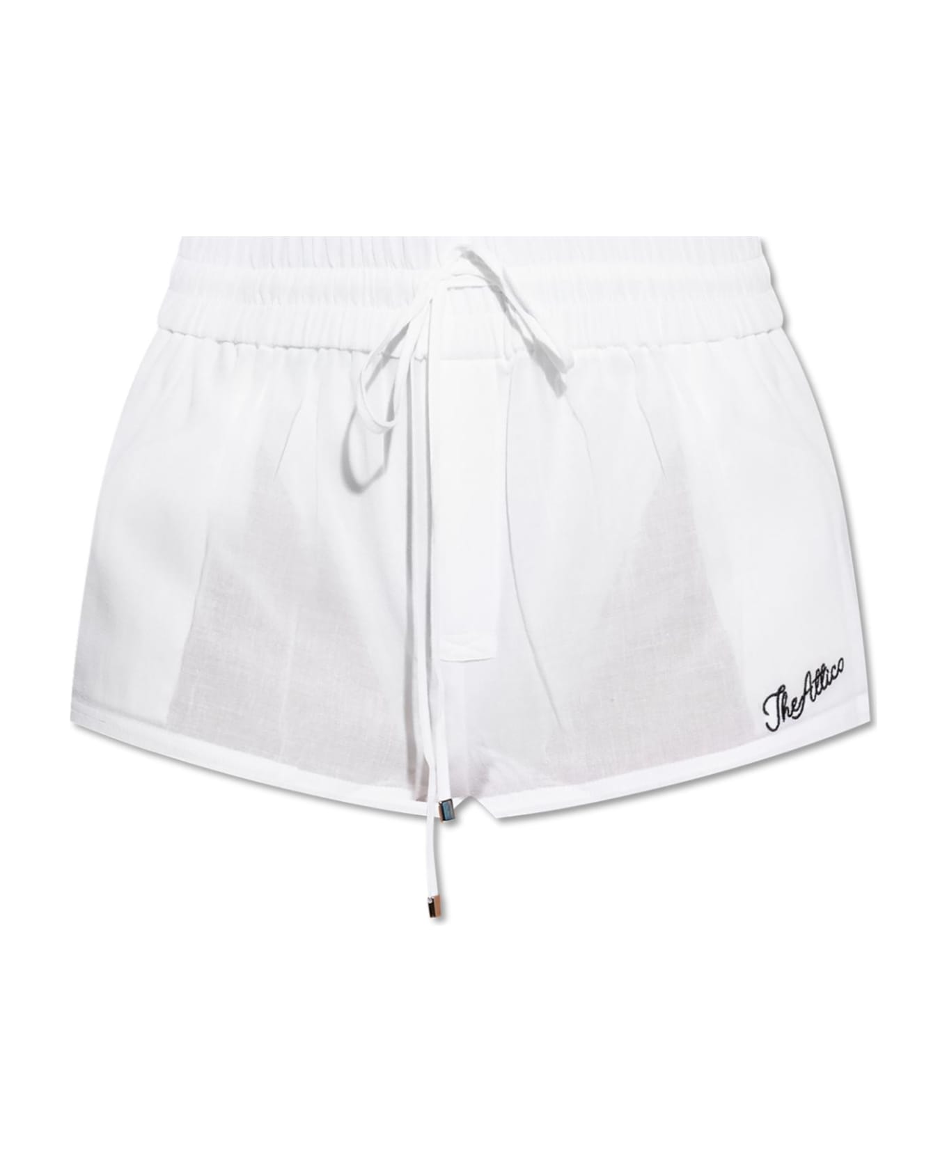 The Attico 'join Us At The Beach' Collection Shorts - WHITE