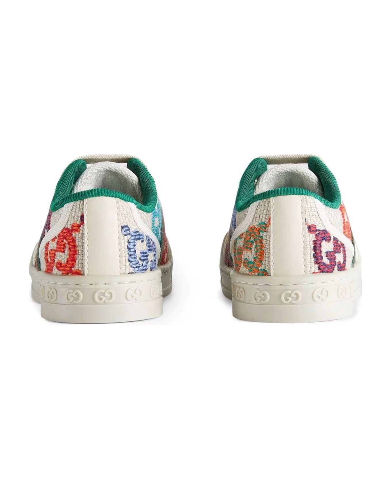 Gucci White Rubber Sneakers - Multicolor
