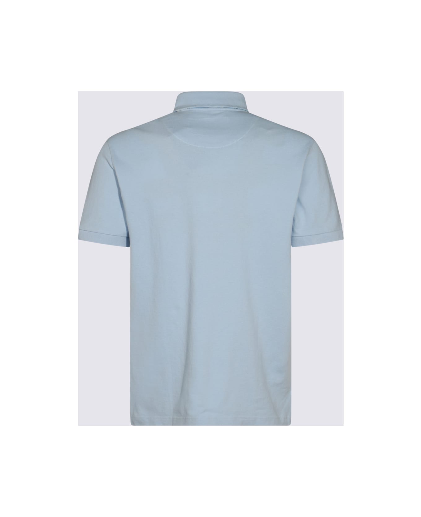 Etro Light Blue Cotton Polo Shirt - Blue