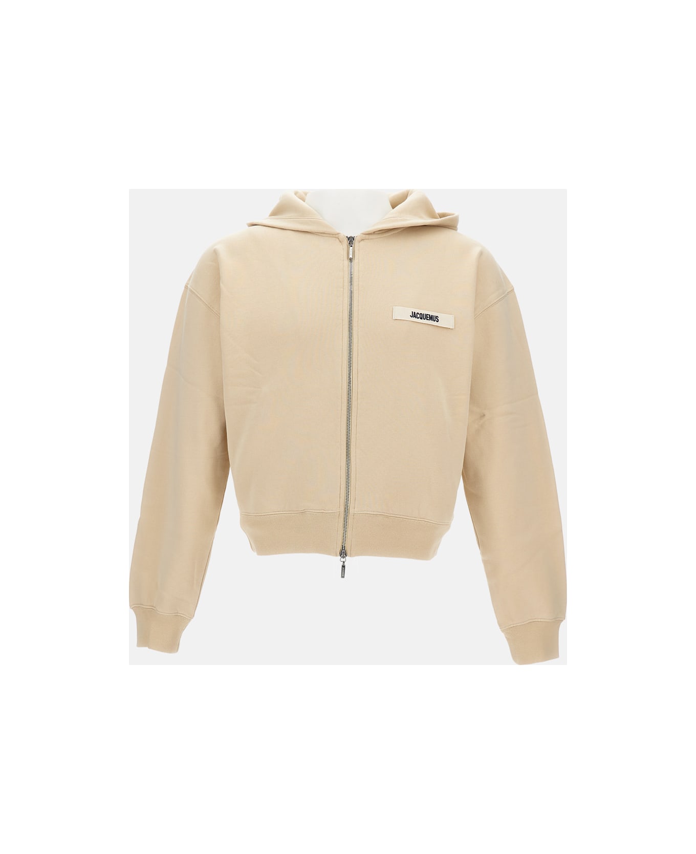 Jacquemus Le Hoodie Zip Gros Grain - Beige