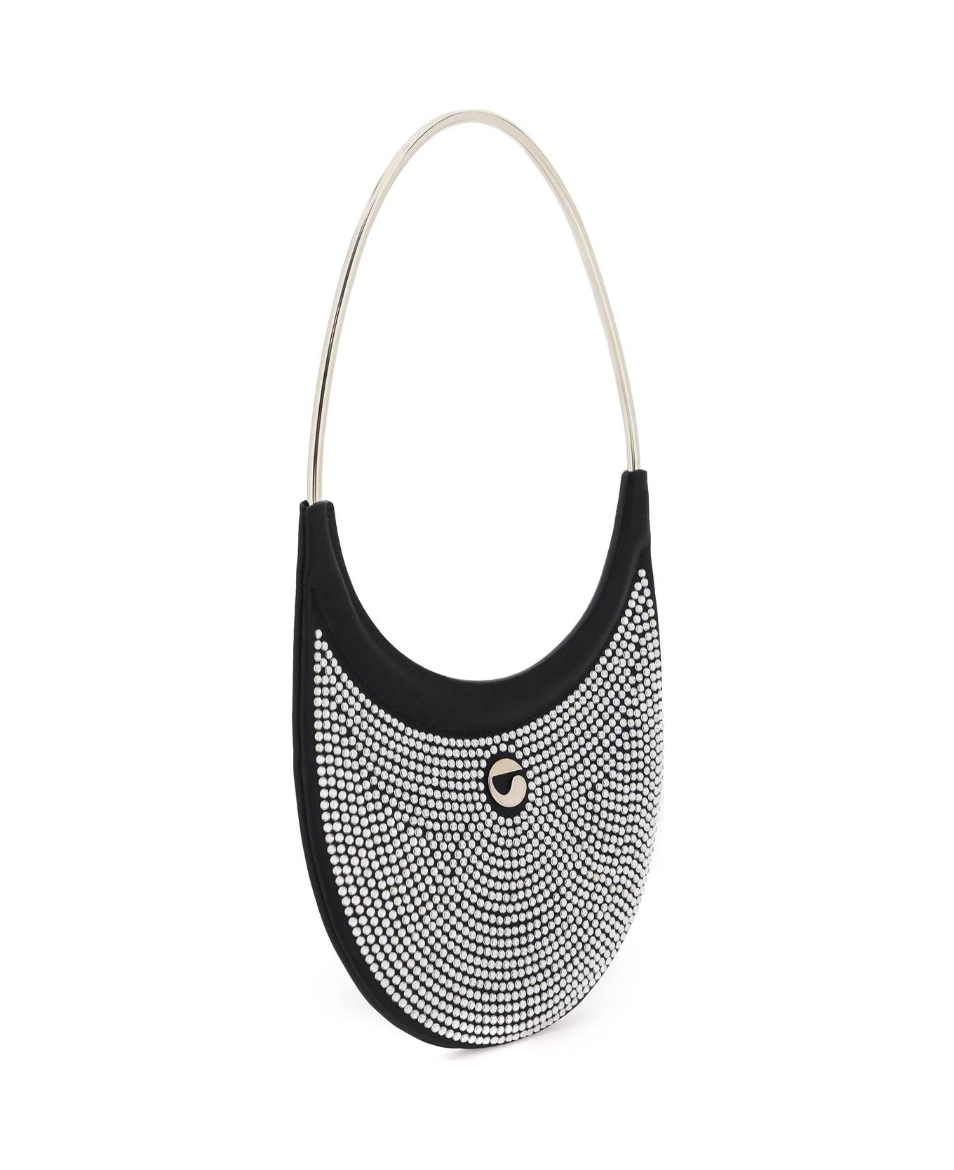 Coperni Embellished Fabric Ring Swipe Shoulder Bag - BLACK トートバッグ