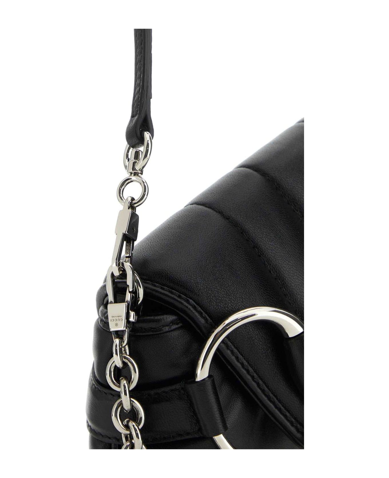 Gucci Horsebit Chain Small Shoulder Bag - Black