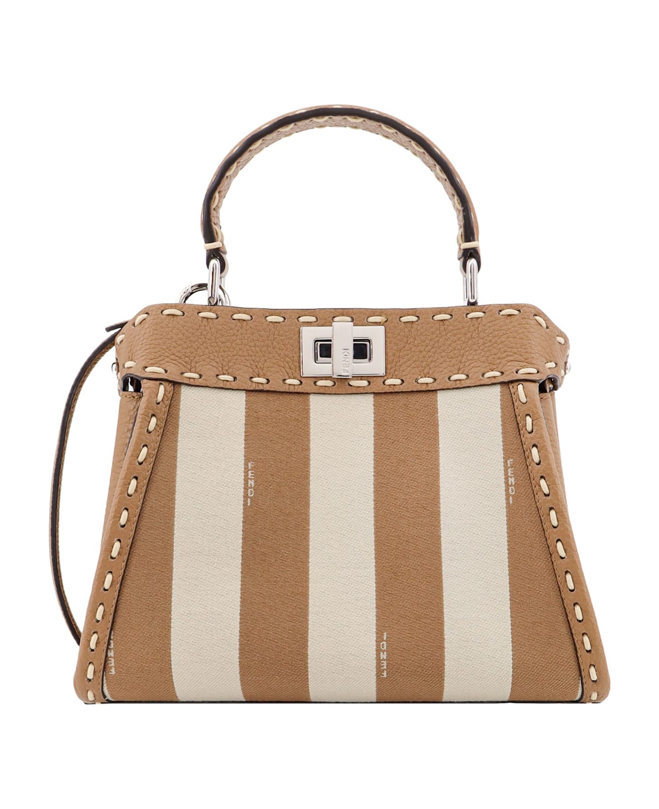 Fendi Peekaboo Mini Handbag - Beige