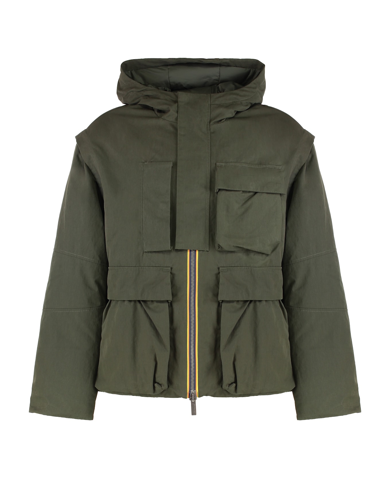 K-Way Short Parka Guillermo With Hood - green