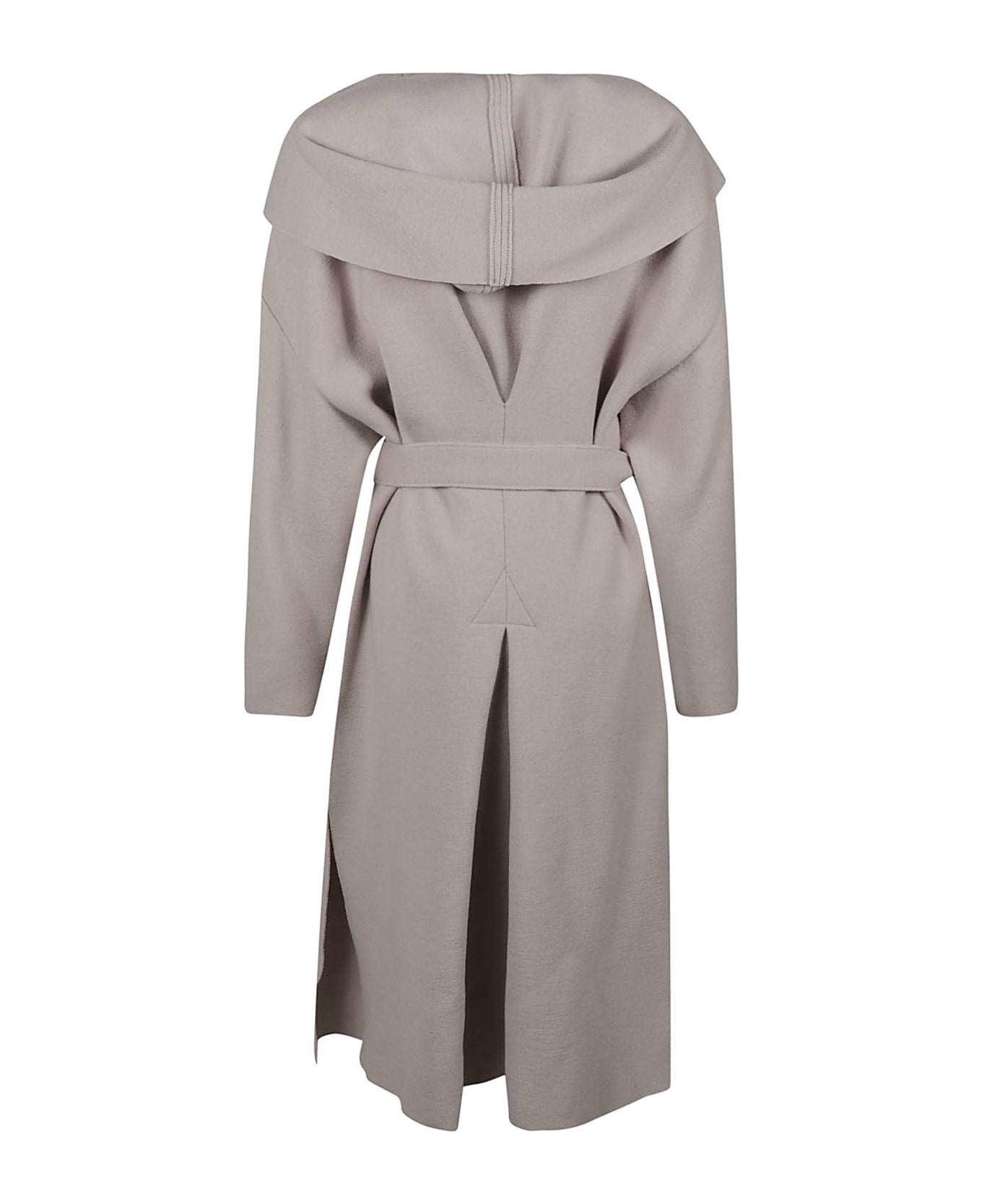 Barena Belted Long Coat - Grey