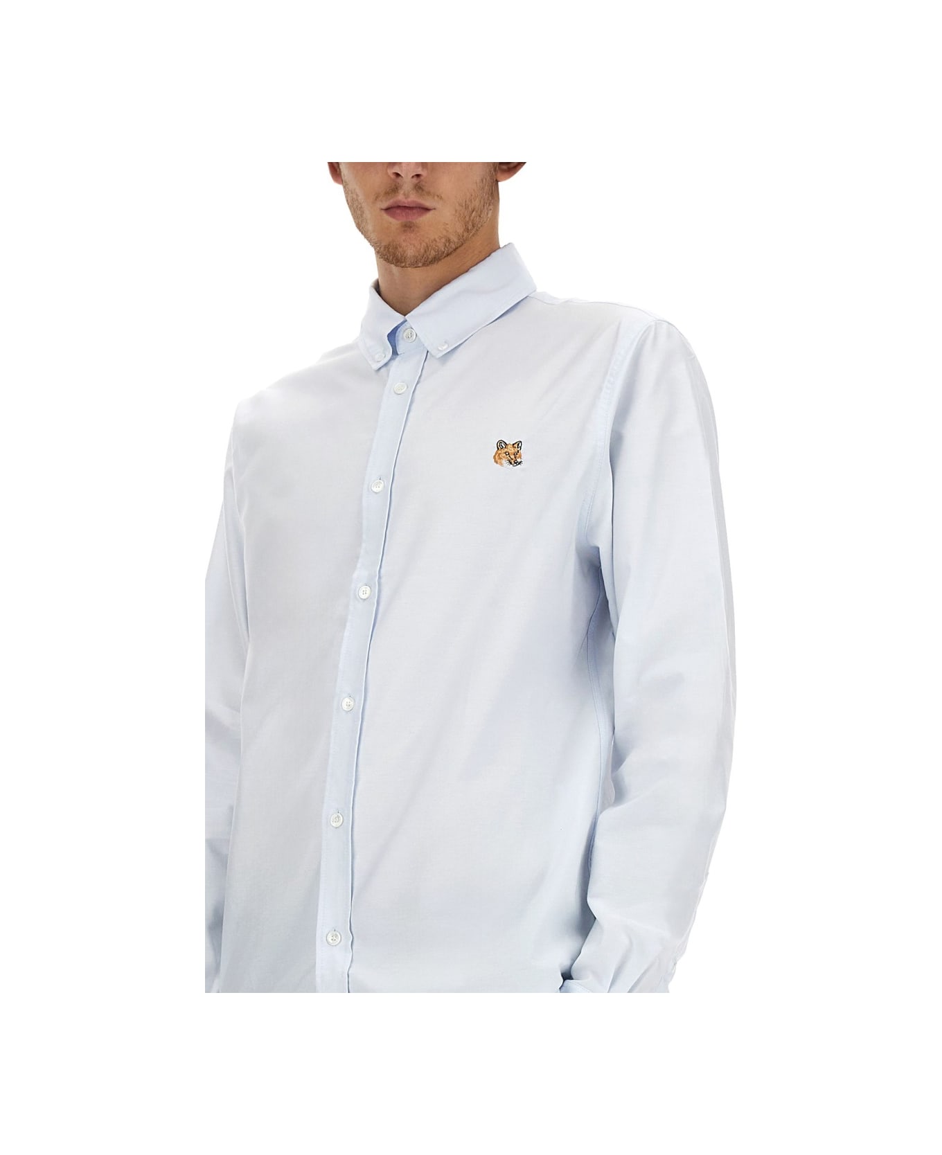 Maison Kitsuné Cotton Shirt - AZURE