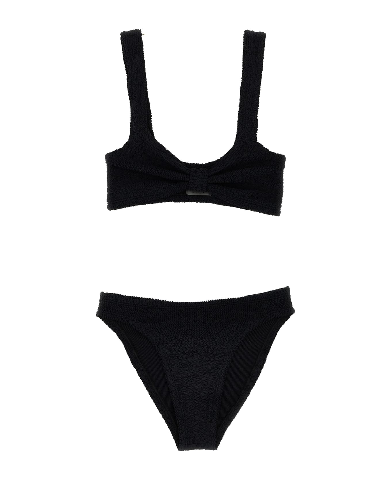 Hunza G 'bonnie' Bikini Set - Black  