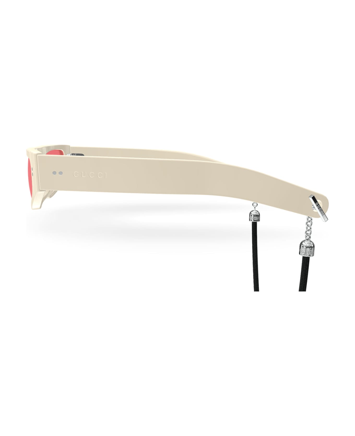 Gucci Eyewear GG1634S Sunglasses - Ivory Ivory Red サングラス