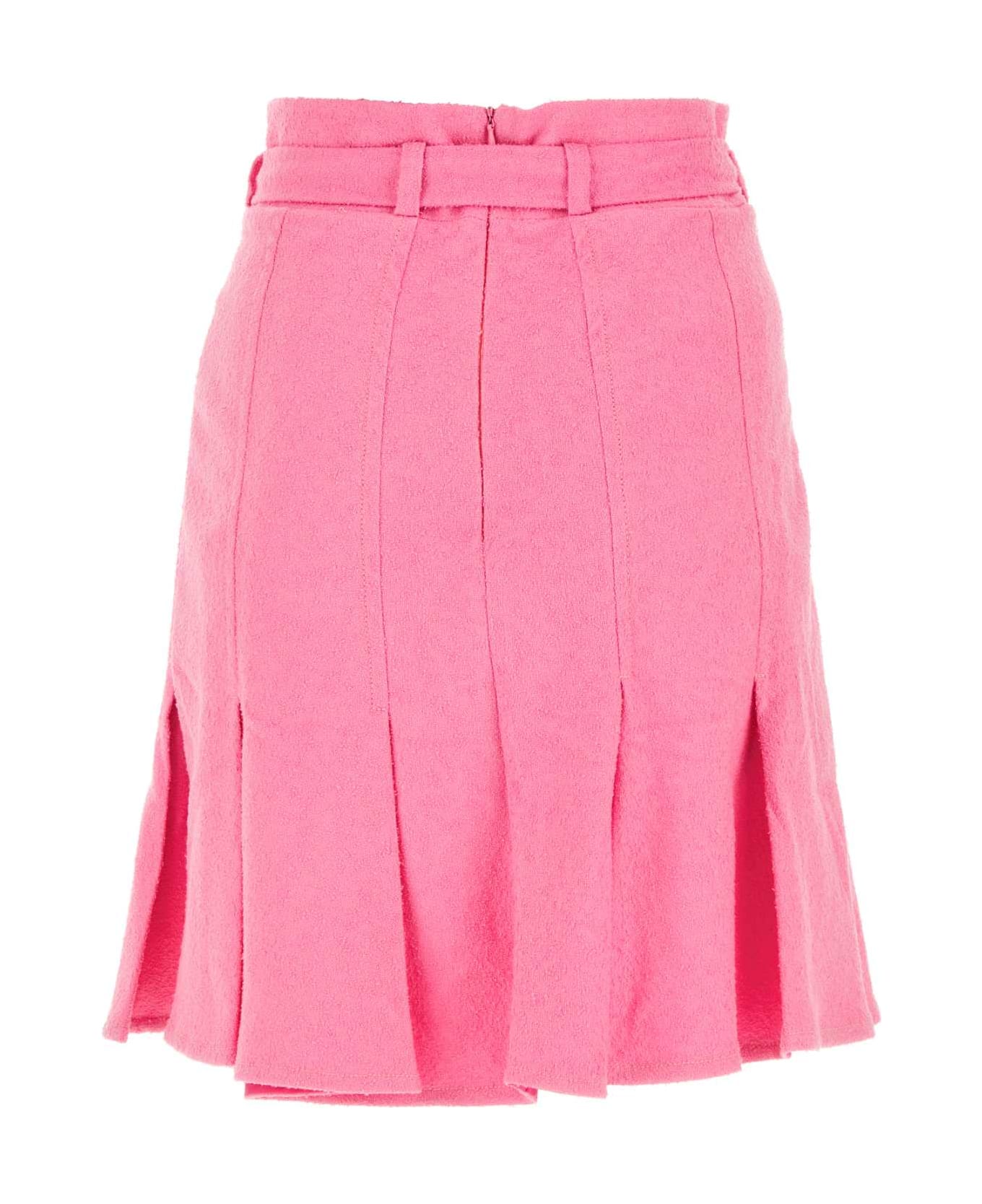 Patou Pink Bouclã© Skirt - 453B スカート