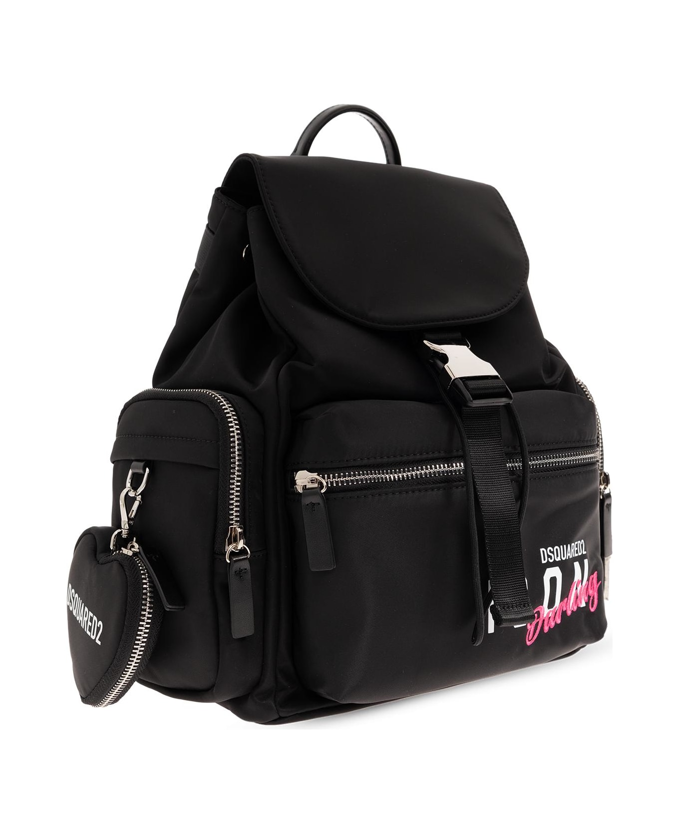 Dsquared2 Backpack With Logo - BLACK