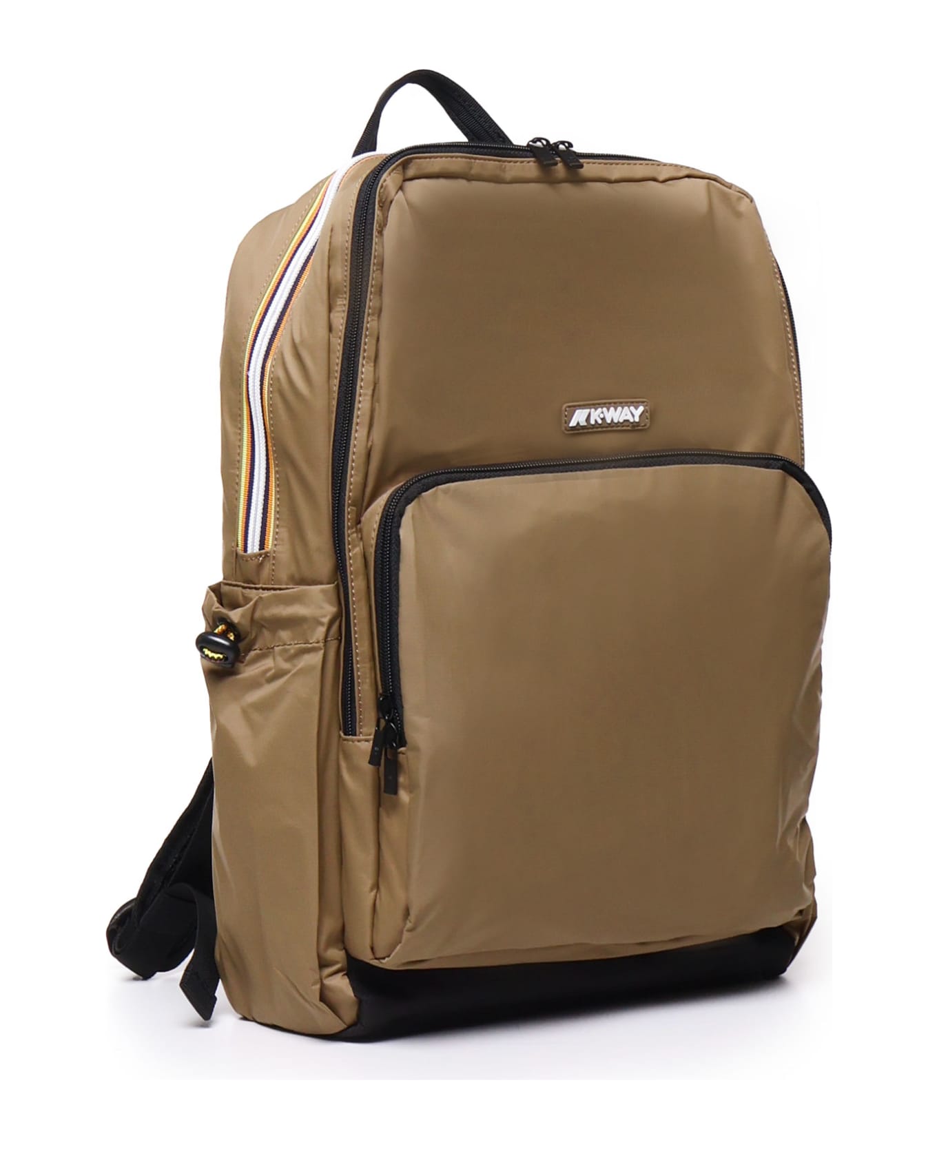 K-Way Gizy Backpack In Nylon - Brown Corda