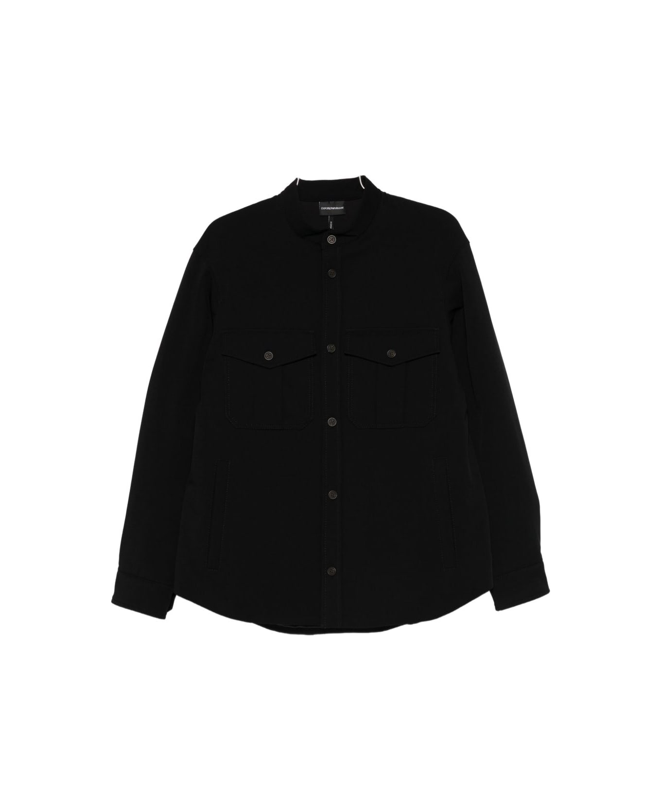 Emporio Armani Nylon Shirt - Black