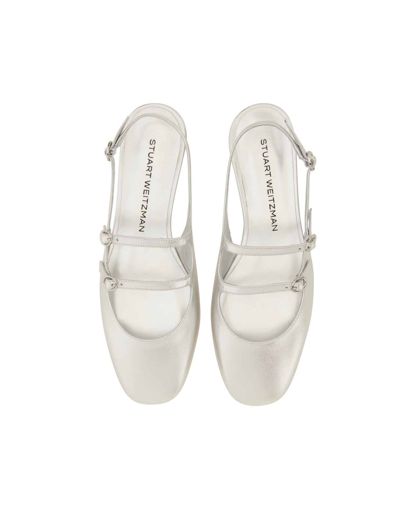 Stuart Weitzman Slingback Pumps "benni" - SILVER