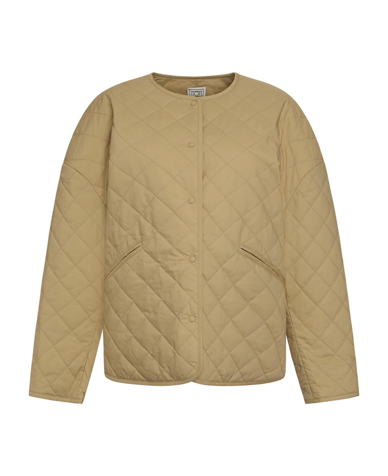 Totême Quilted Jacket With Snaps - Beige