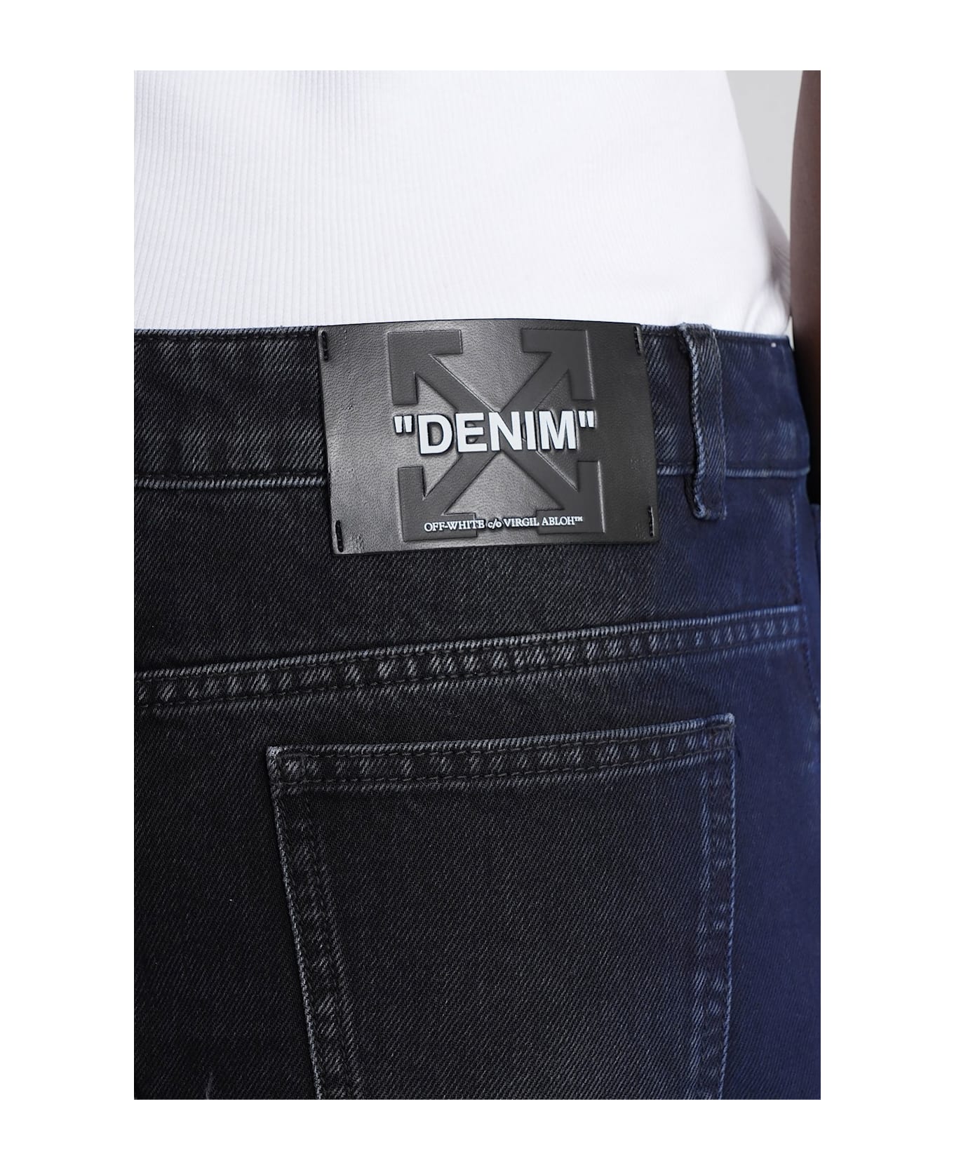 Off-White Skirt In Blue Cotton - blue