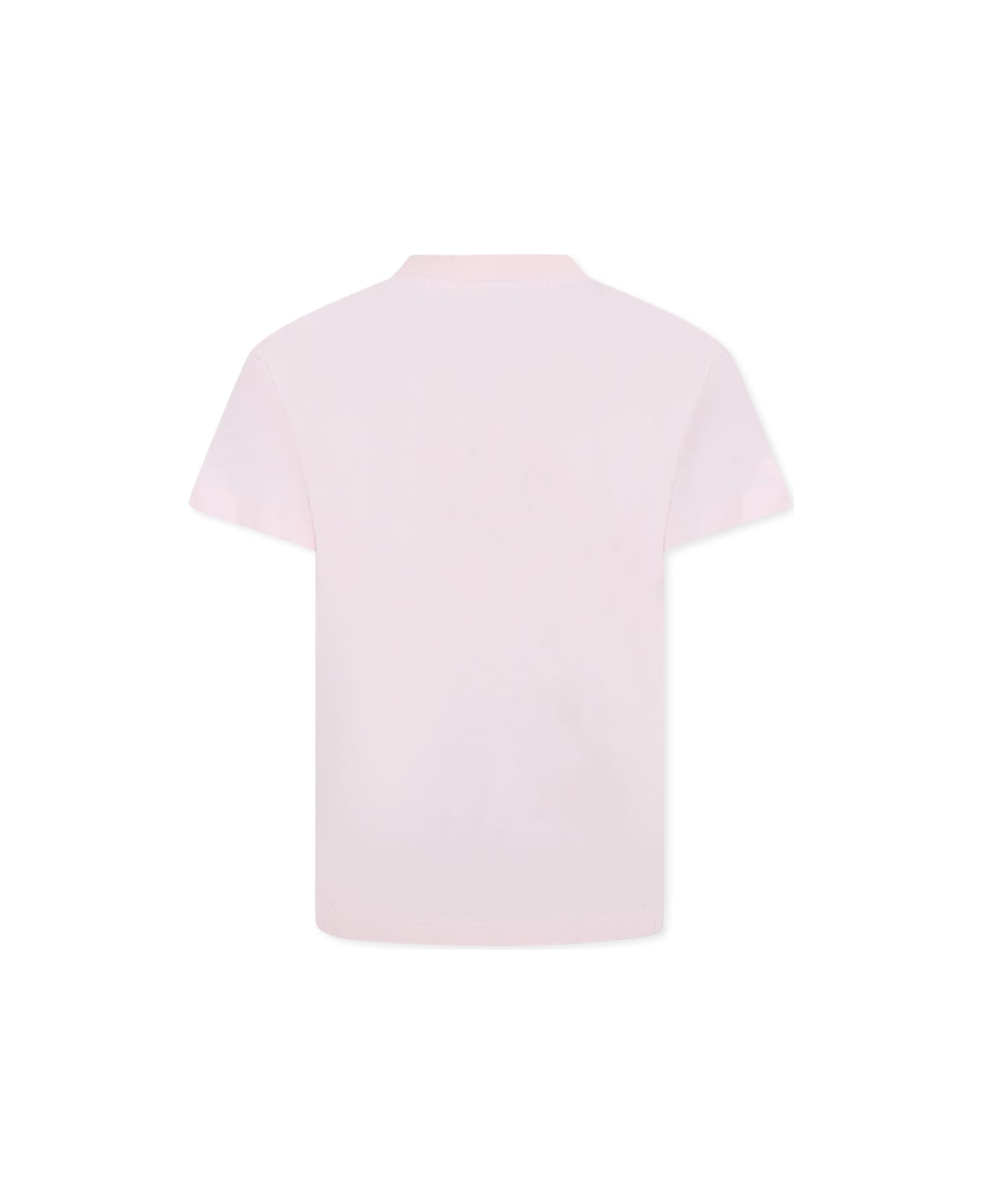 Molo Pink T-shirt For Girl With Panda - Pink