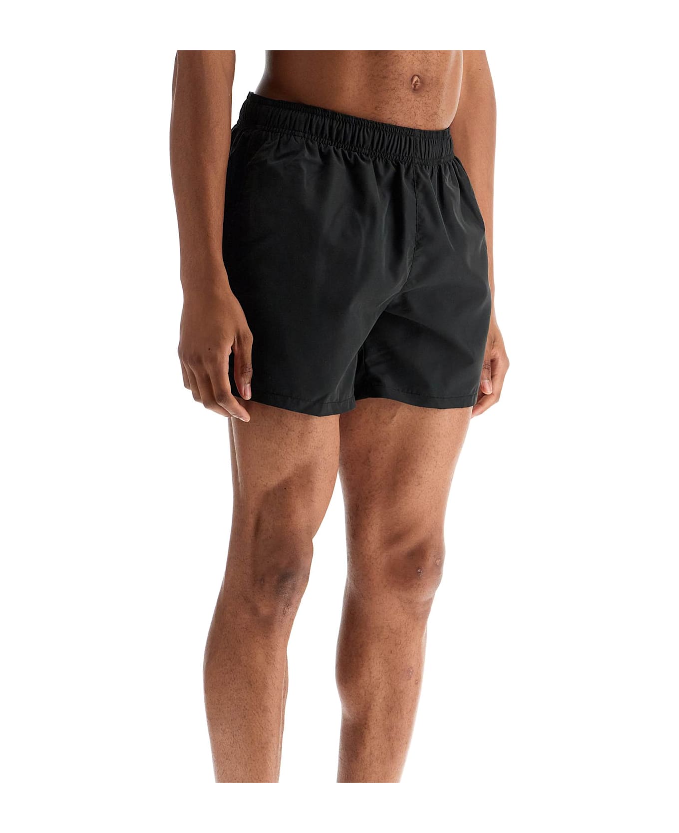 Hugo Boss Black Swimsuit Made Of Recycled Polyester With Quick-dry Feature - Black