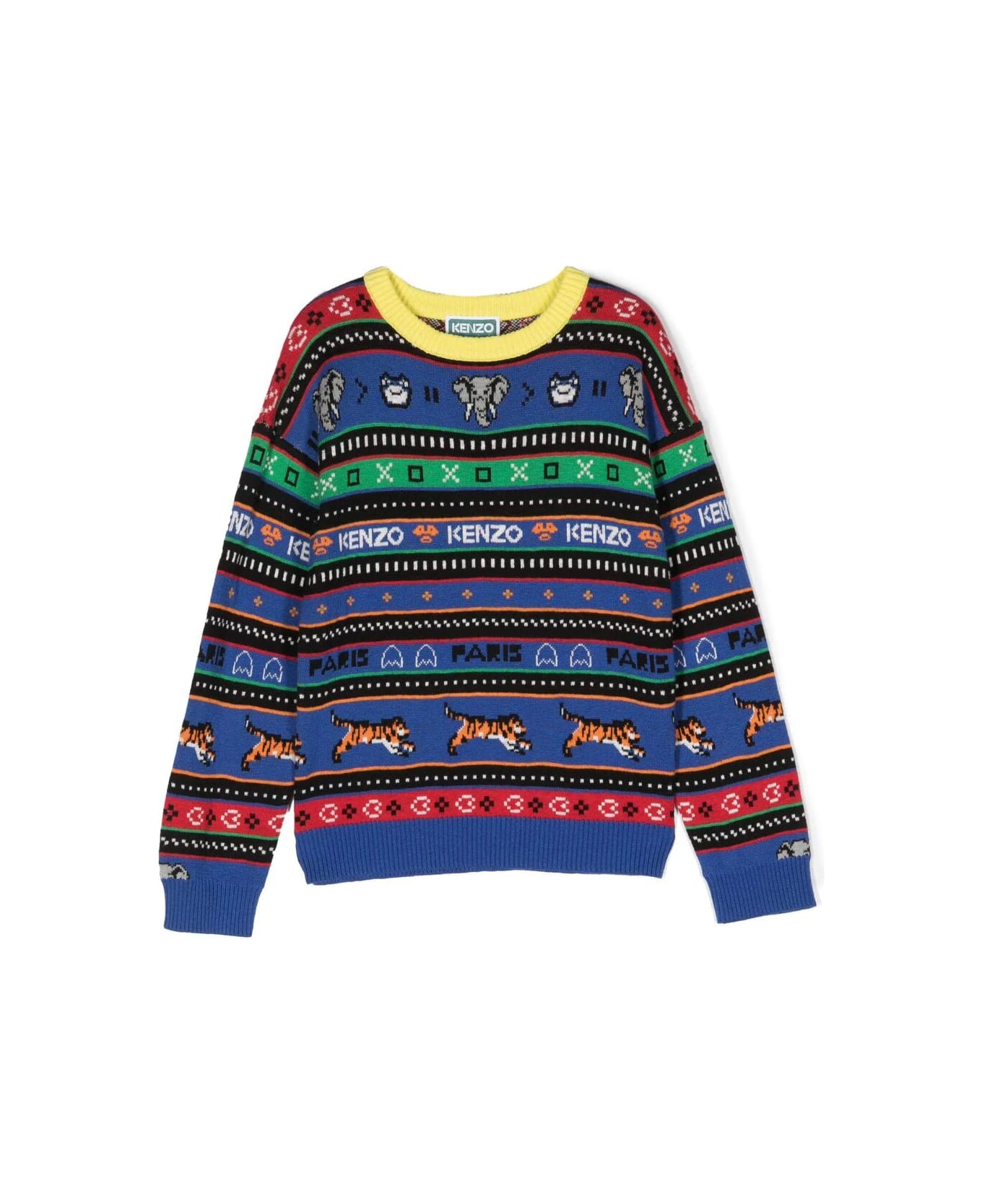 Kenzo Kids Jungle Game Pullover - Blue