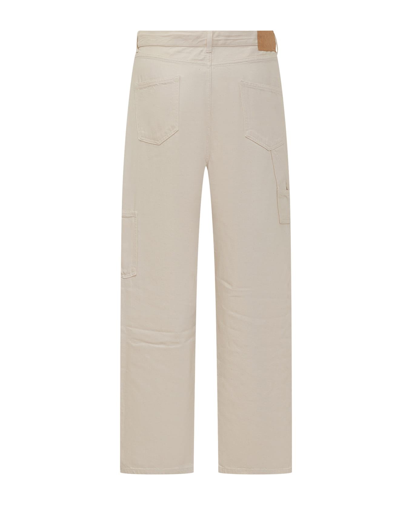 Alanui Straight Leg Denim Pants - WHITE RAW