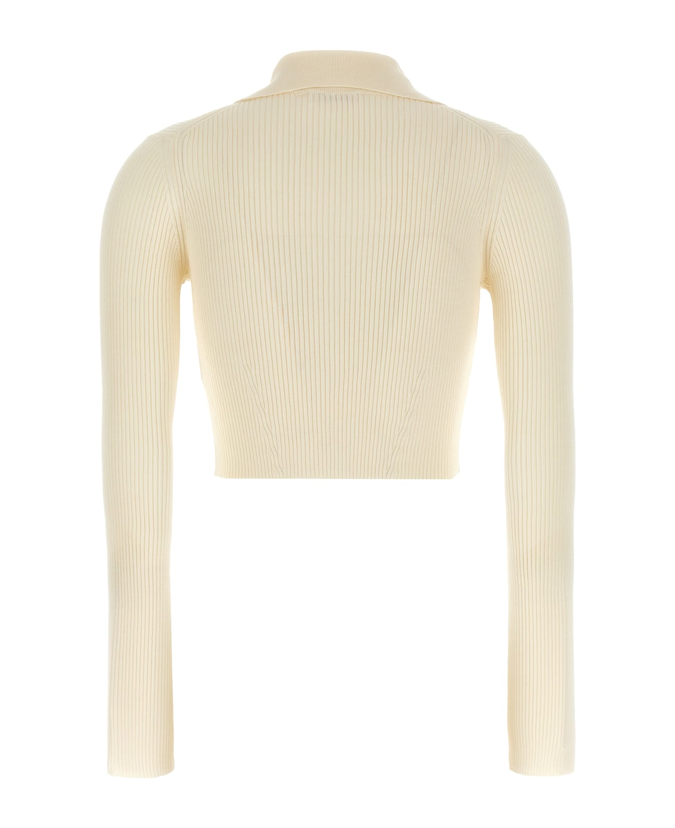 Jil Sander Ribbed Cardigan - White