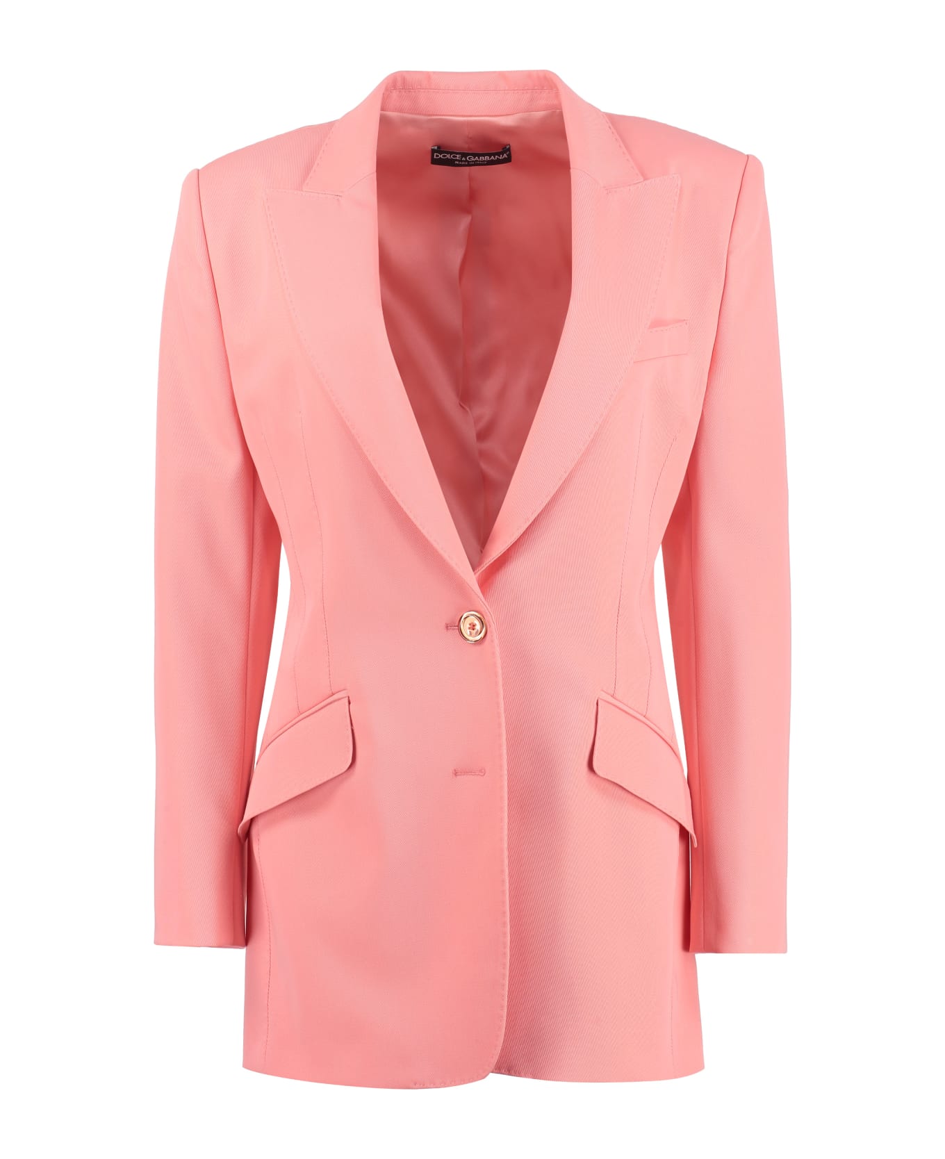 Dolce & Gabbana Single-breasted Two-button Jacket - Salmon pink