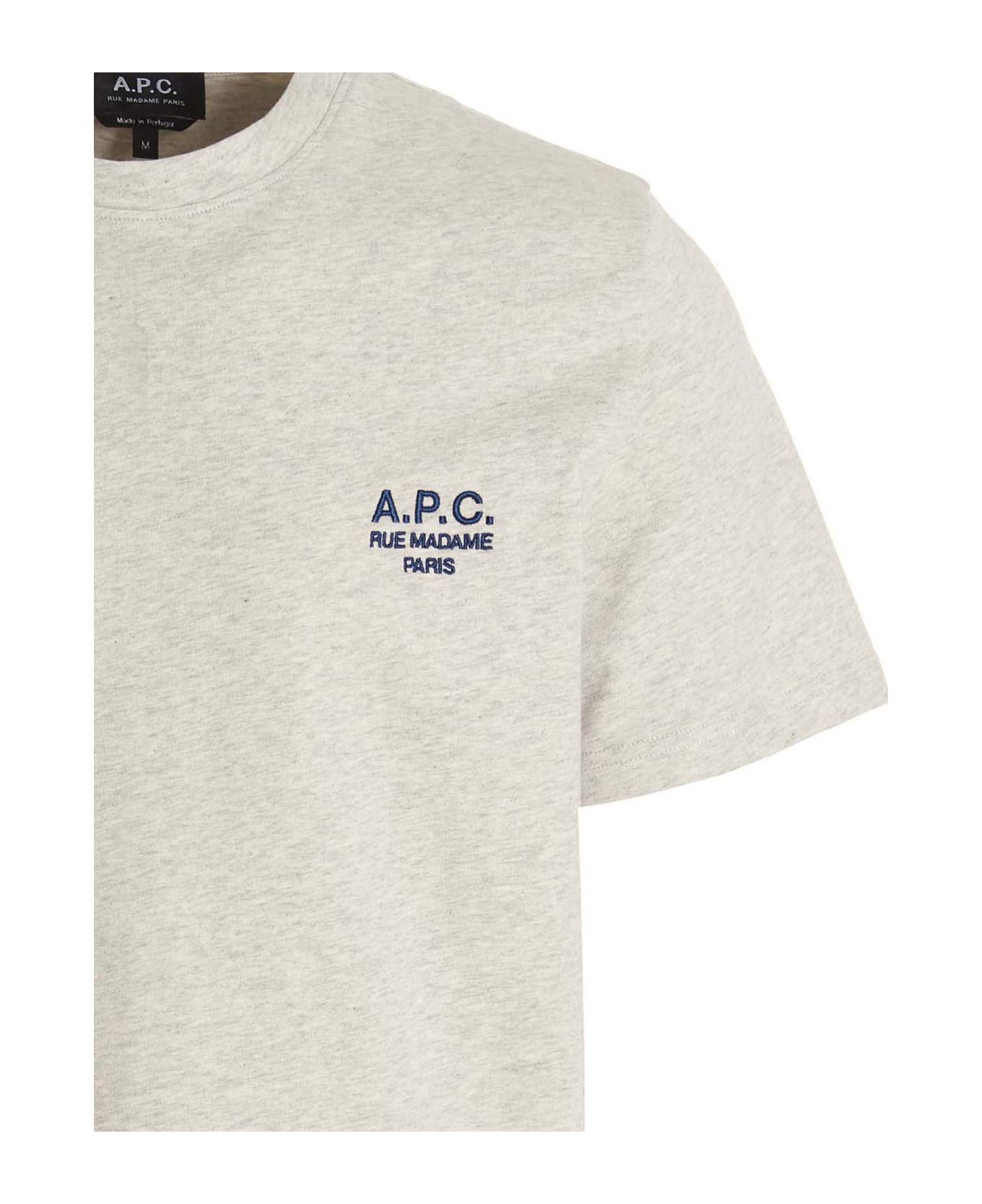 A.P.C. Raymond Cotton Crew-neck T-shirt - Grey シャツ