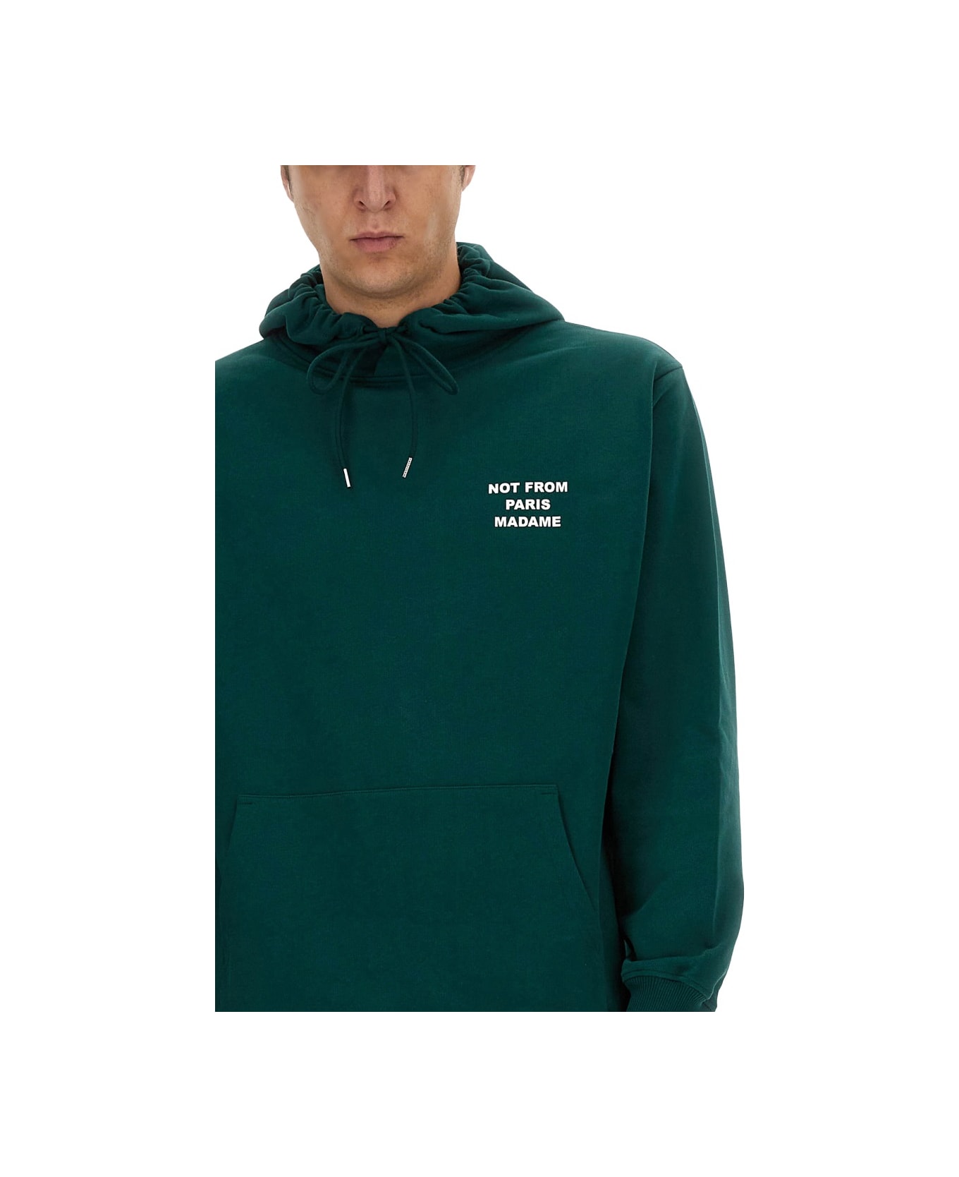Drôle de Monsieur "slogan" Sweatshirt - GREEN