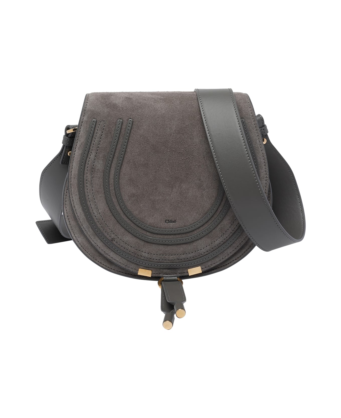 Chloé Marcie Crossbody Bag - Grey