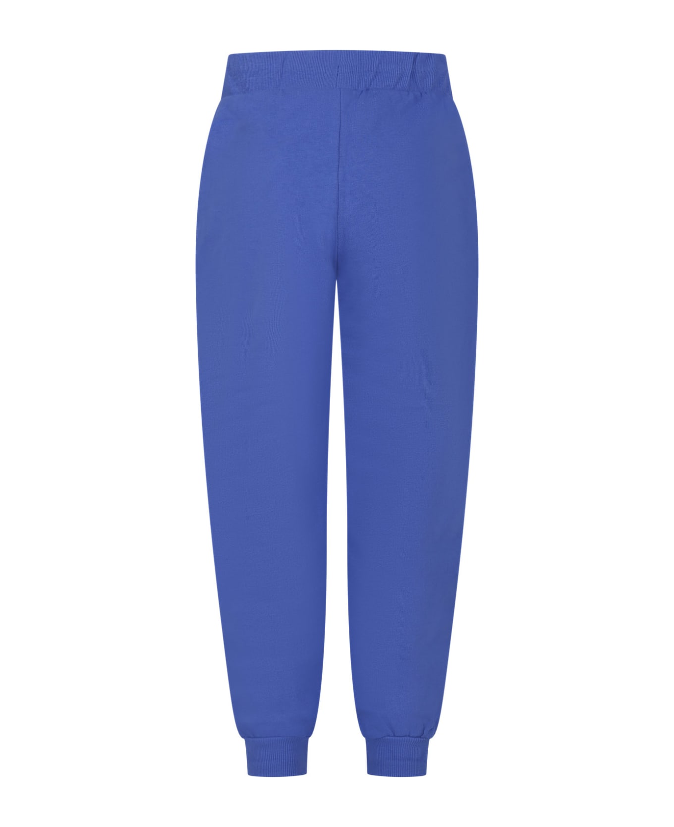 Mini Rodini Light Blue Sports Trousers For Kids - Light Blue ボトムス