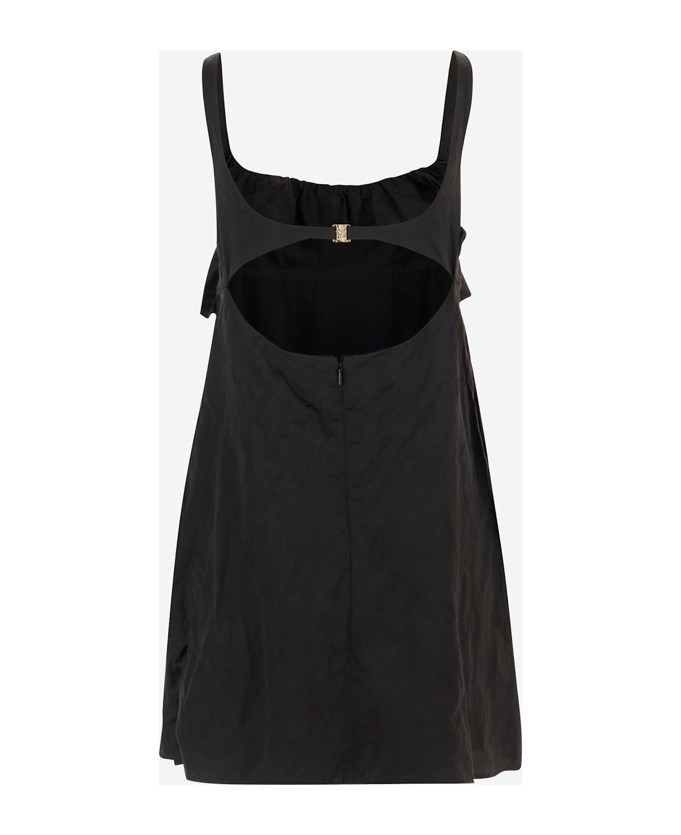 Chloé Mini Dress In Technical Satin - Black