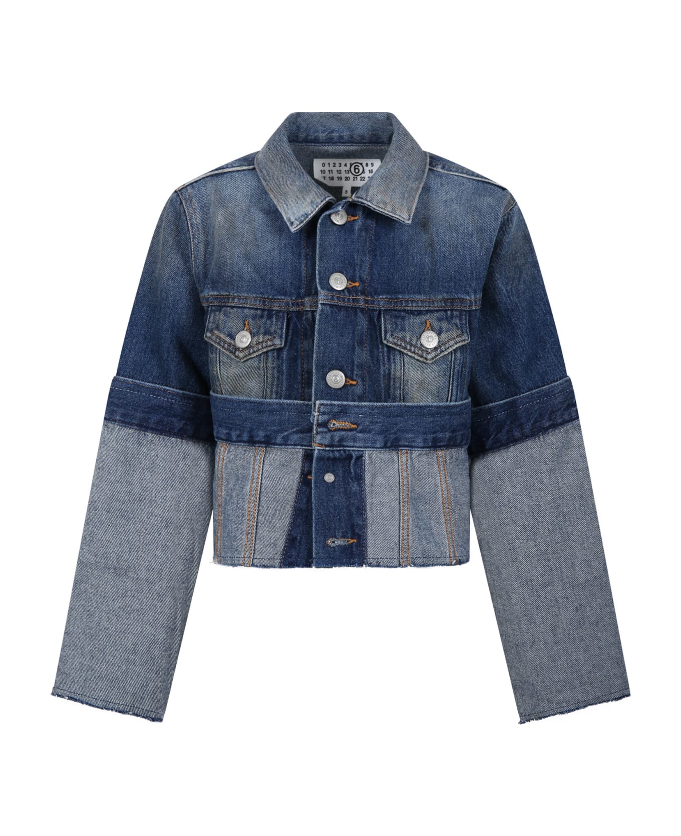 MM6 Maison Margiela Blue Jacket For Girl - Denim コート＆ジャケット