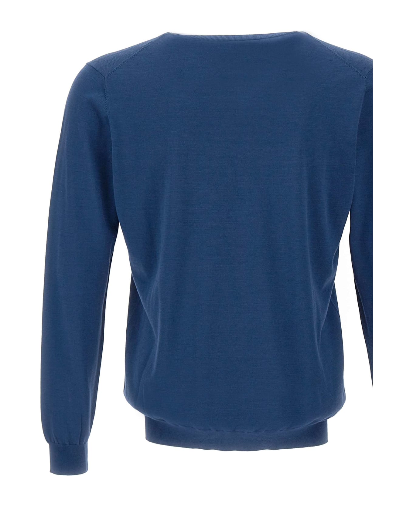 Kangra Cotton And Silk Pullover - BLUE