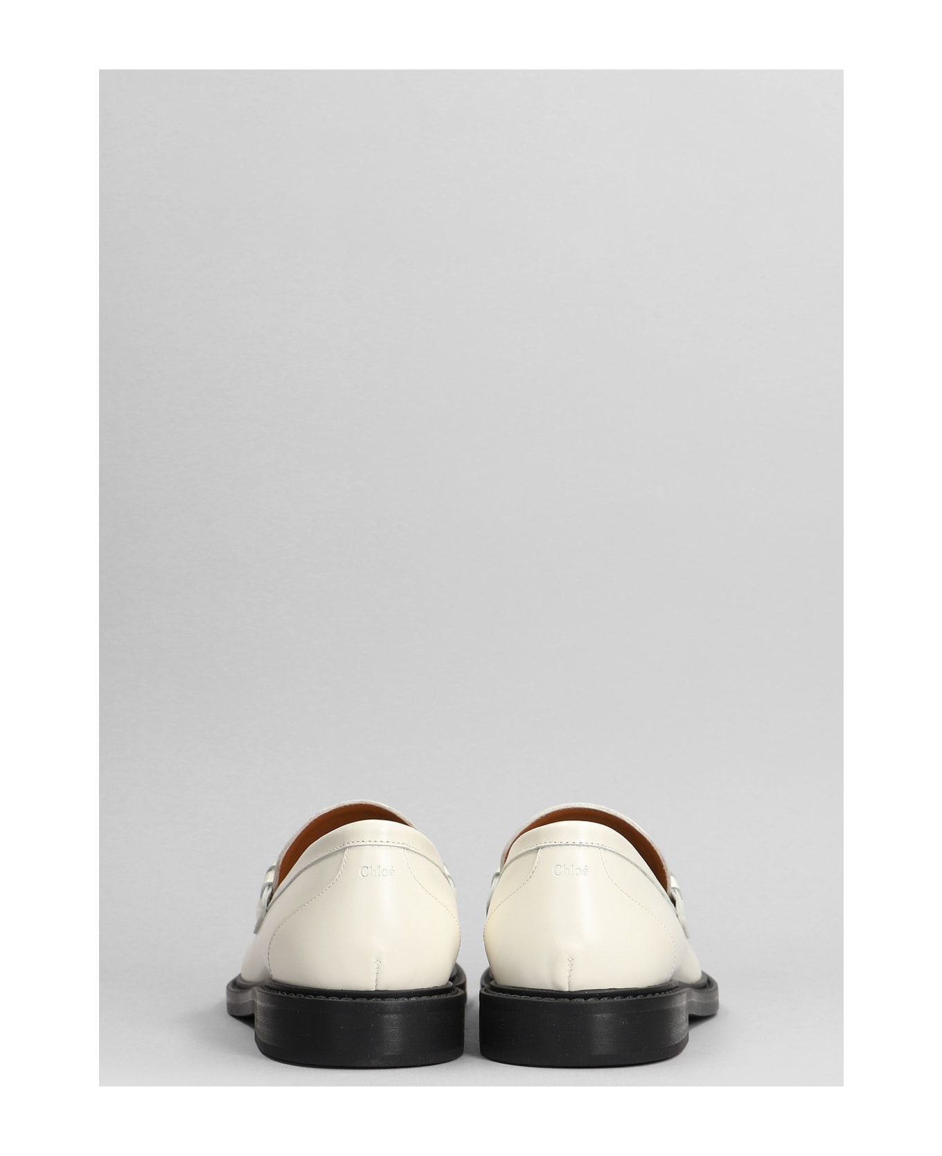 Chloé Mercie Loafers In White Leather - white フラットシューズ