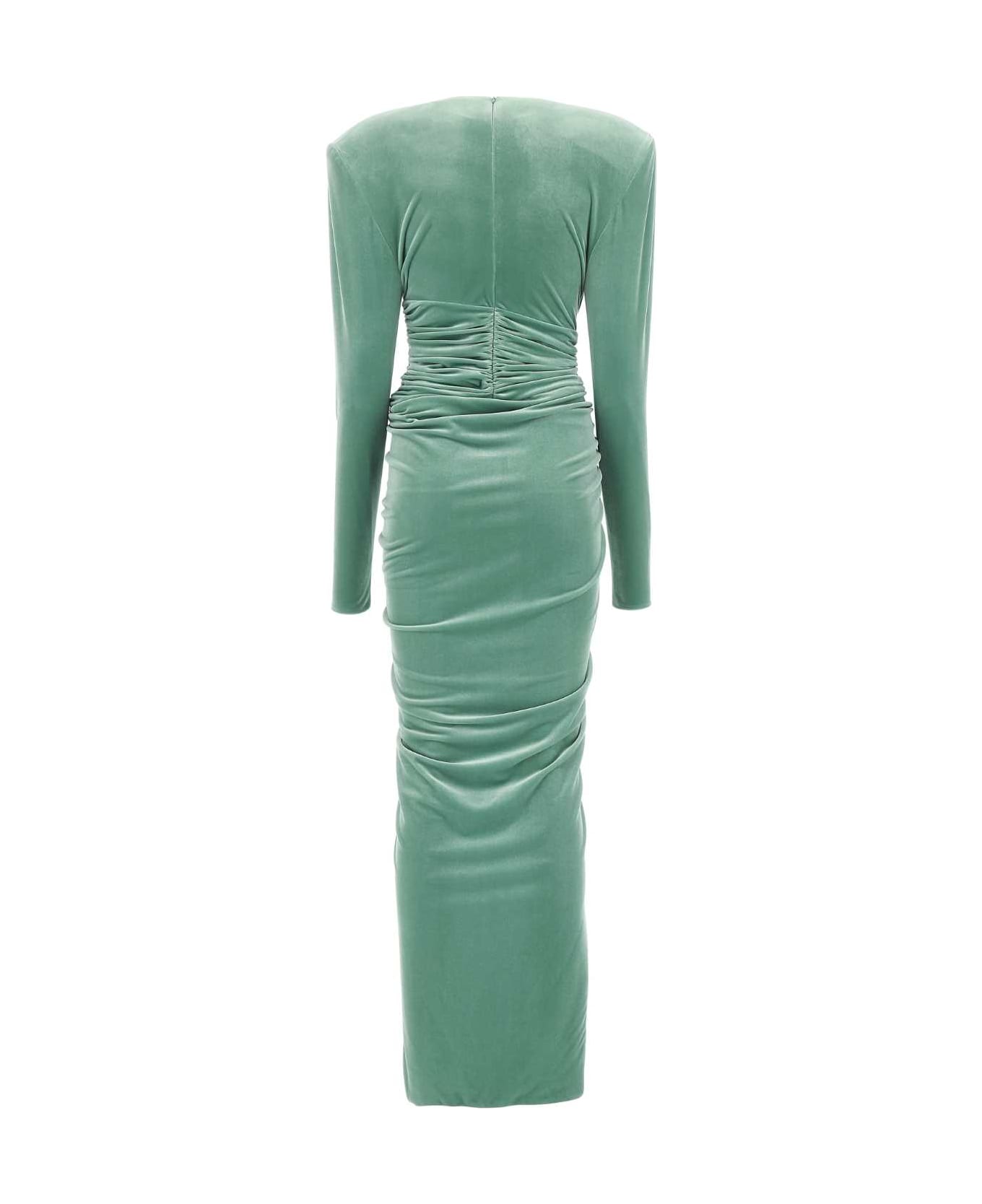 Alexandre Vauthier Green Chenille Long Dress - PERIDOT ワンピース＆ドレス