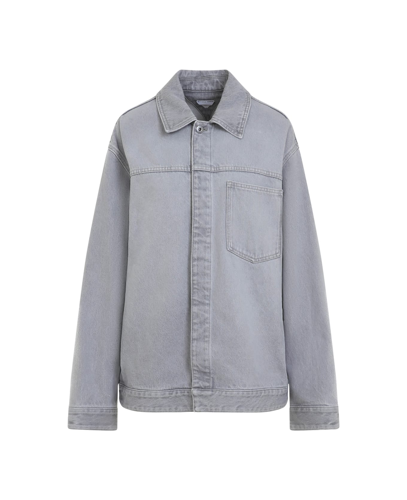 Bottega Veneta Washed Denim Jacket - Light Grey