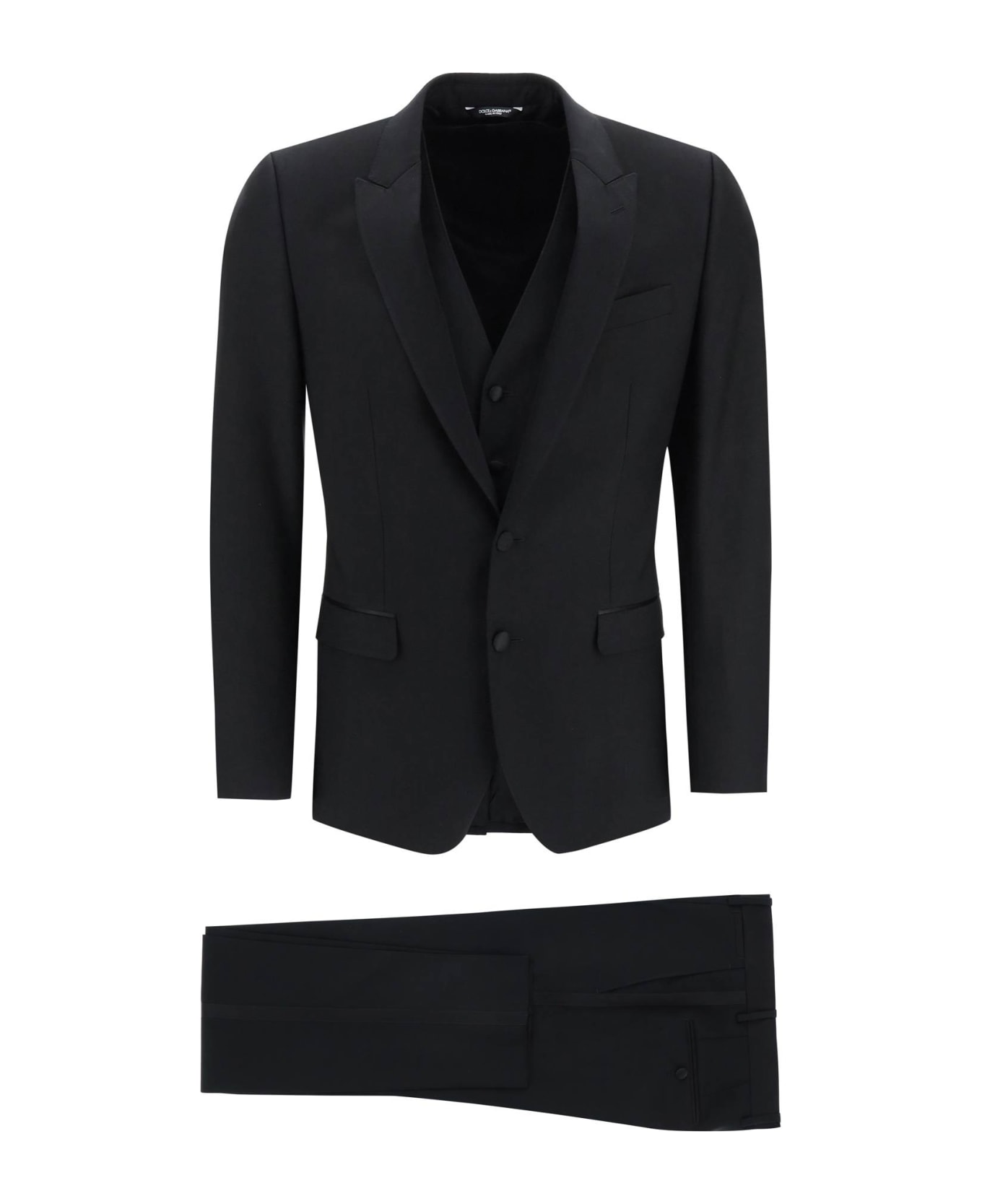 Dolce chunky & Gabbana Martini Fit 3-piece Tuxedo Suit - Blue