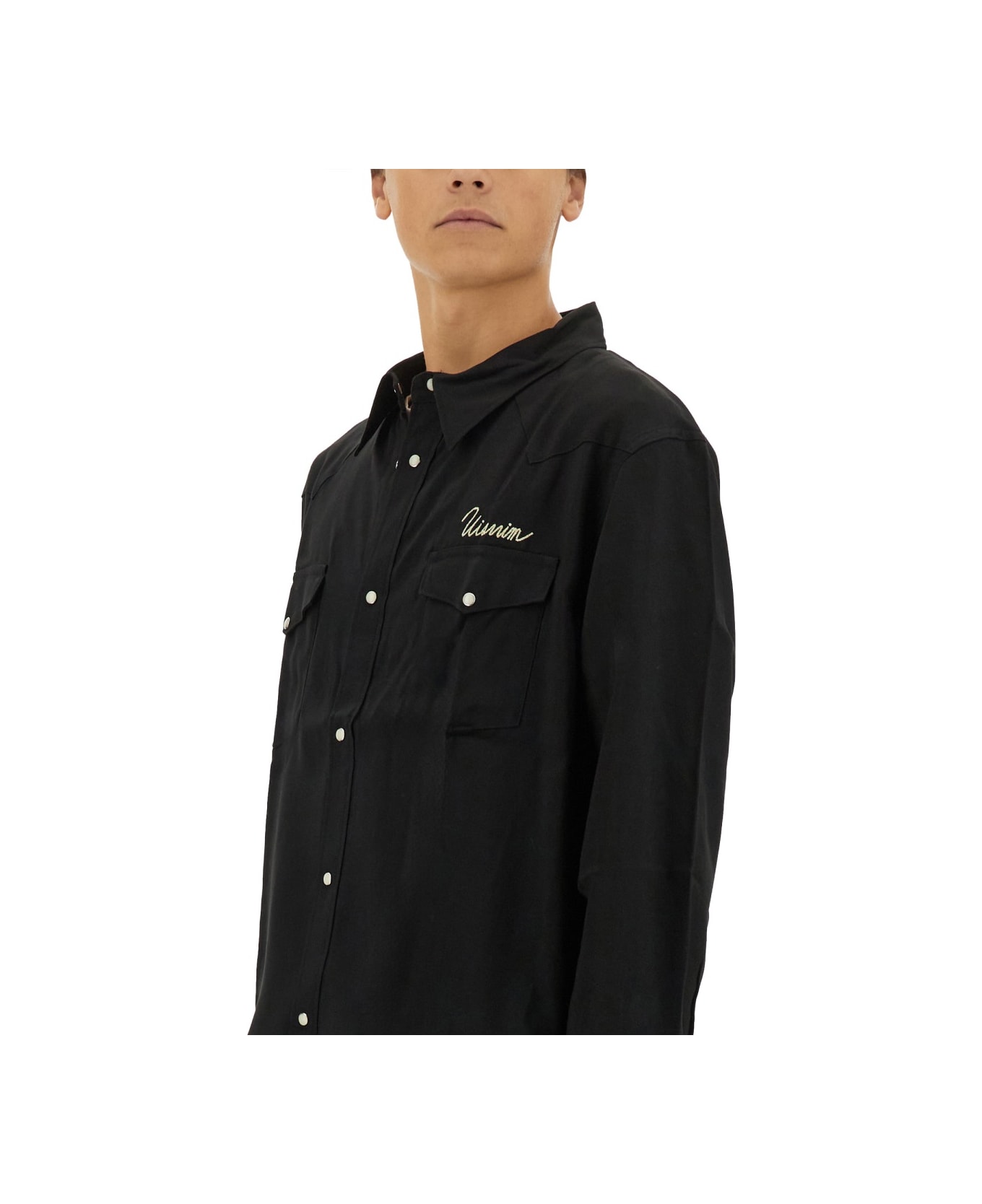 Visvim Shirt With Logo - BLACK