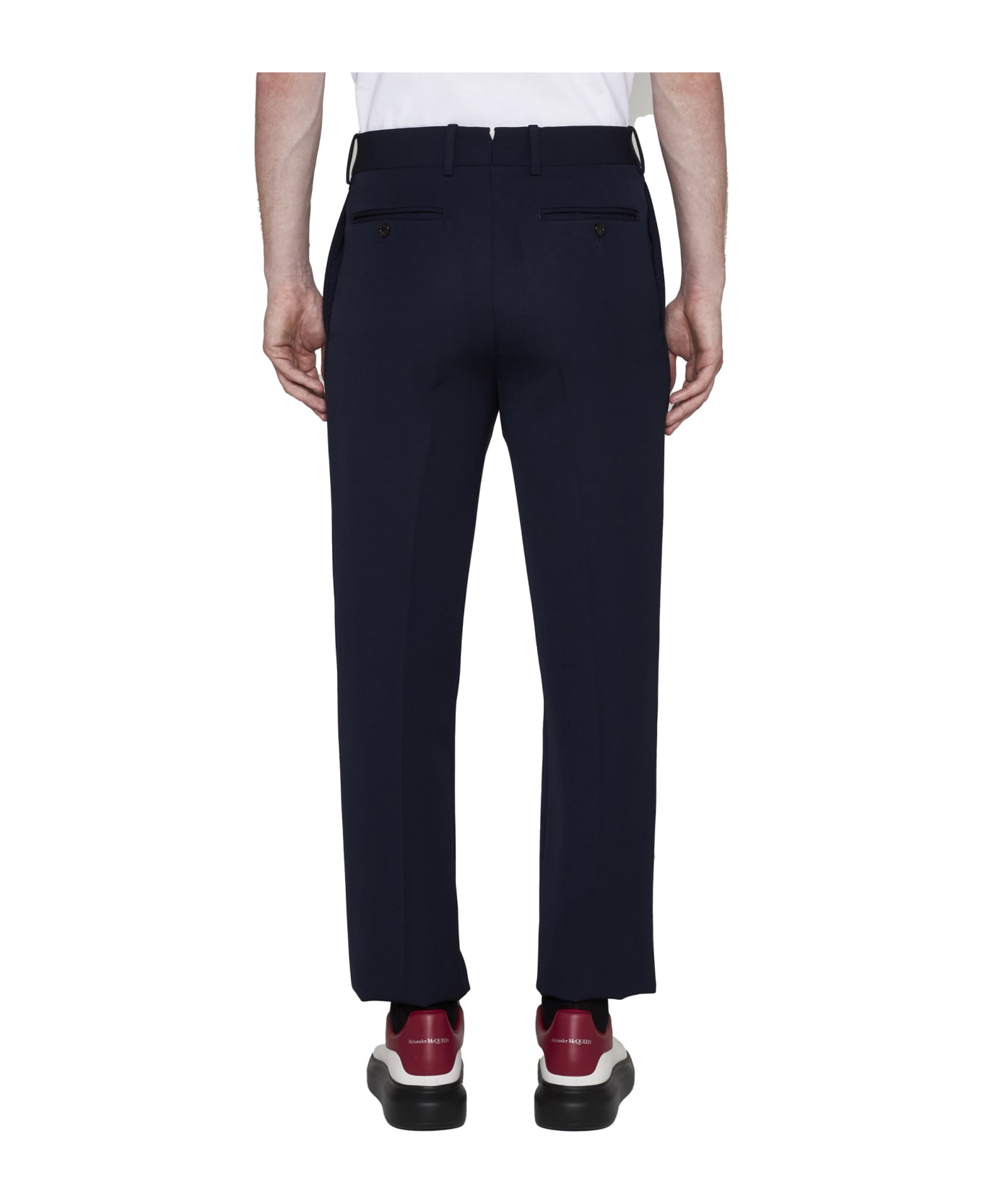 Alexander McQueen Tailored Cigarette Pants - Bright navy ボトムス