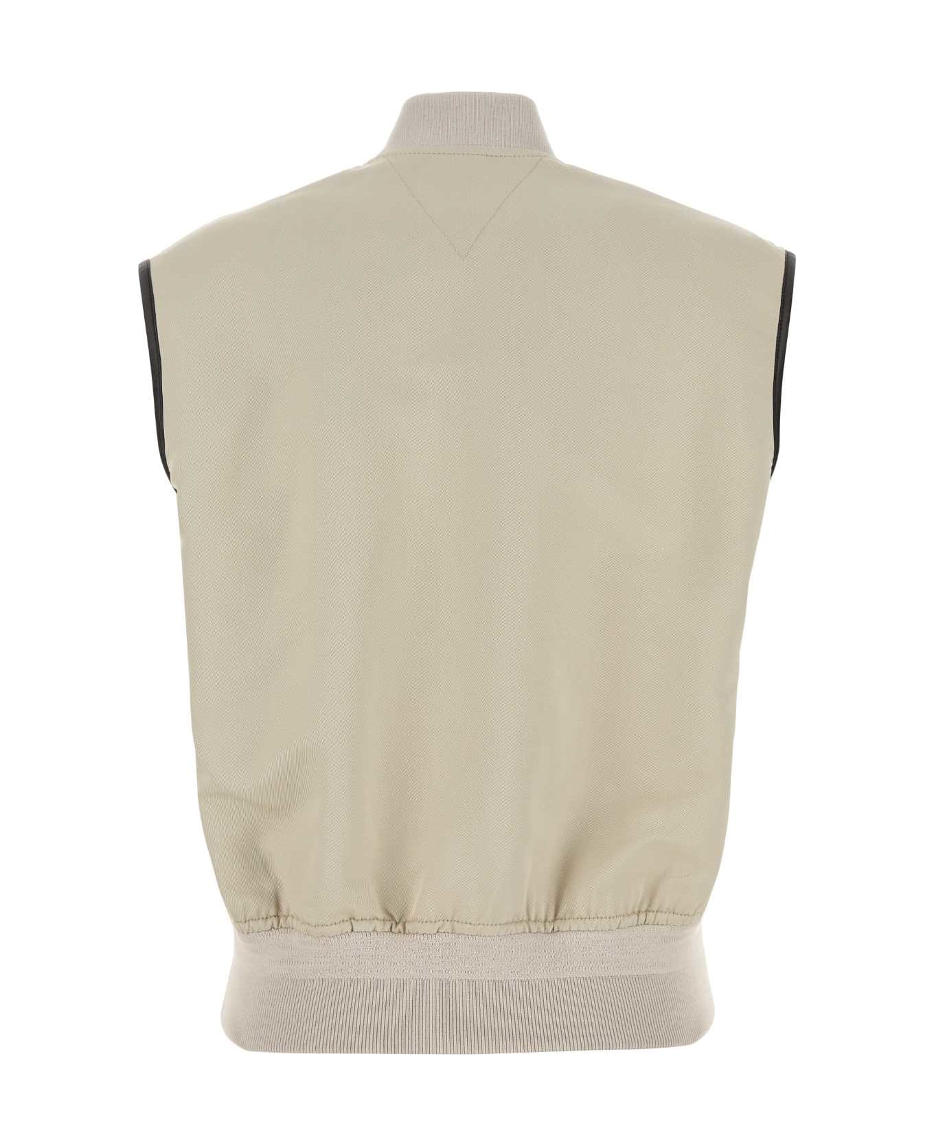 Bottega Veneta Sand Twill Vest - GREYPUTTY