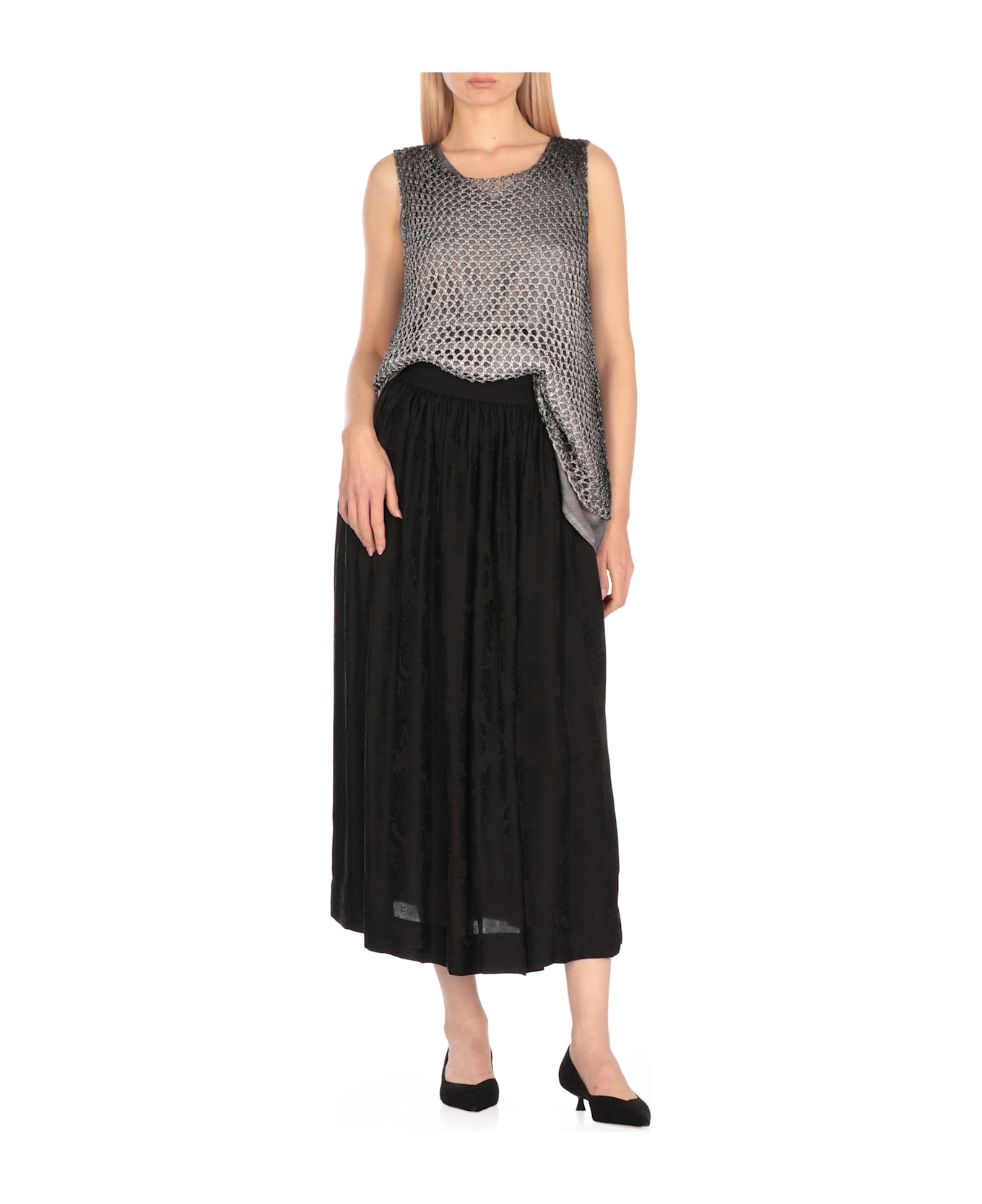 Avant Toi Viscose Top - Grey