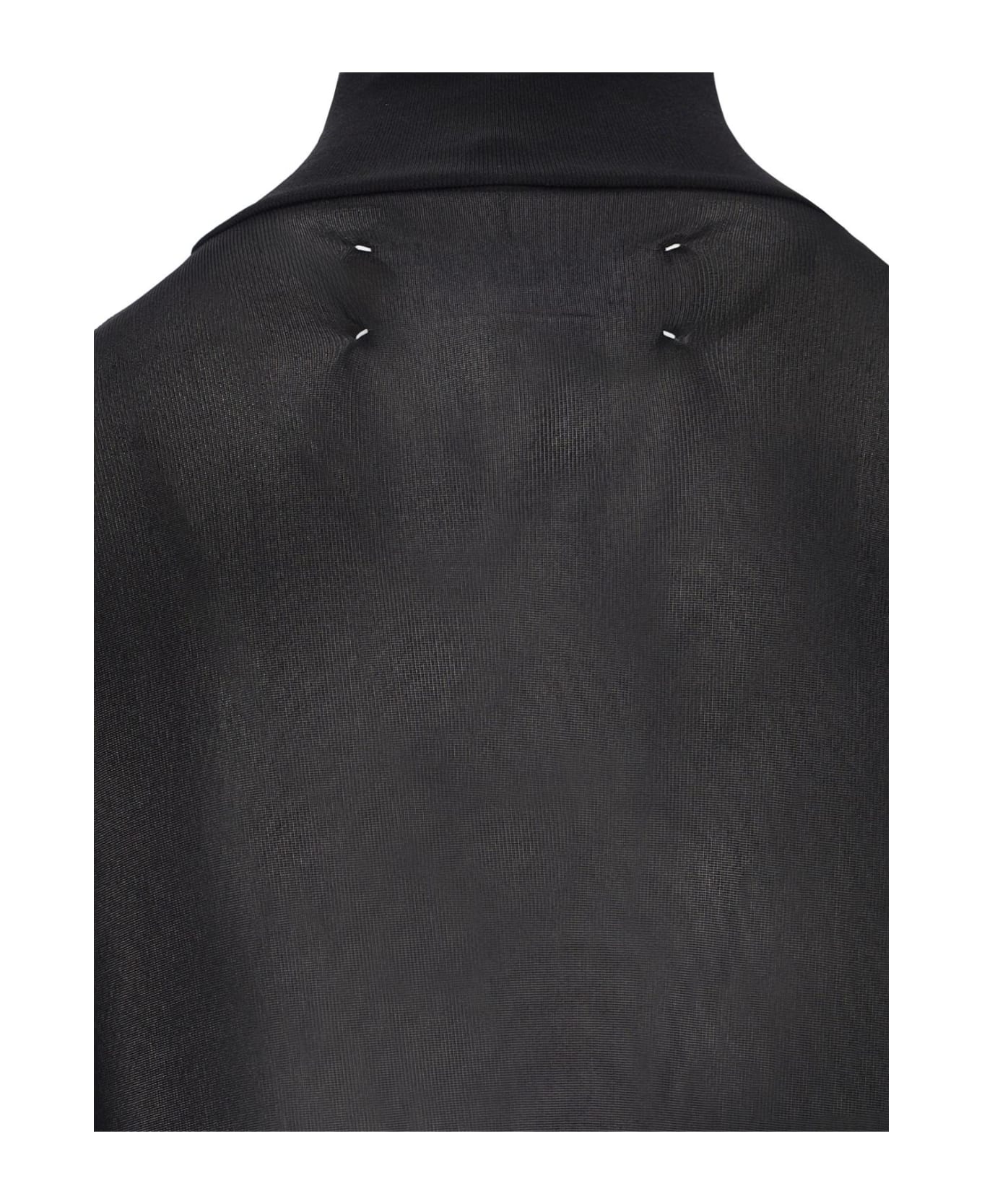 Maison Margiela Transparent Turtleneck Bodysuit - Black