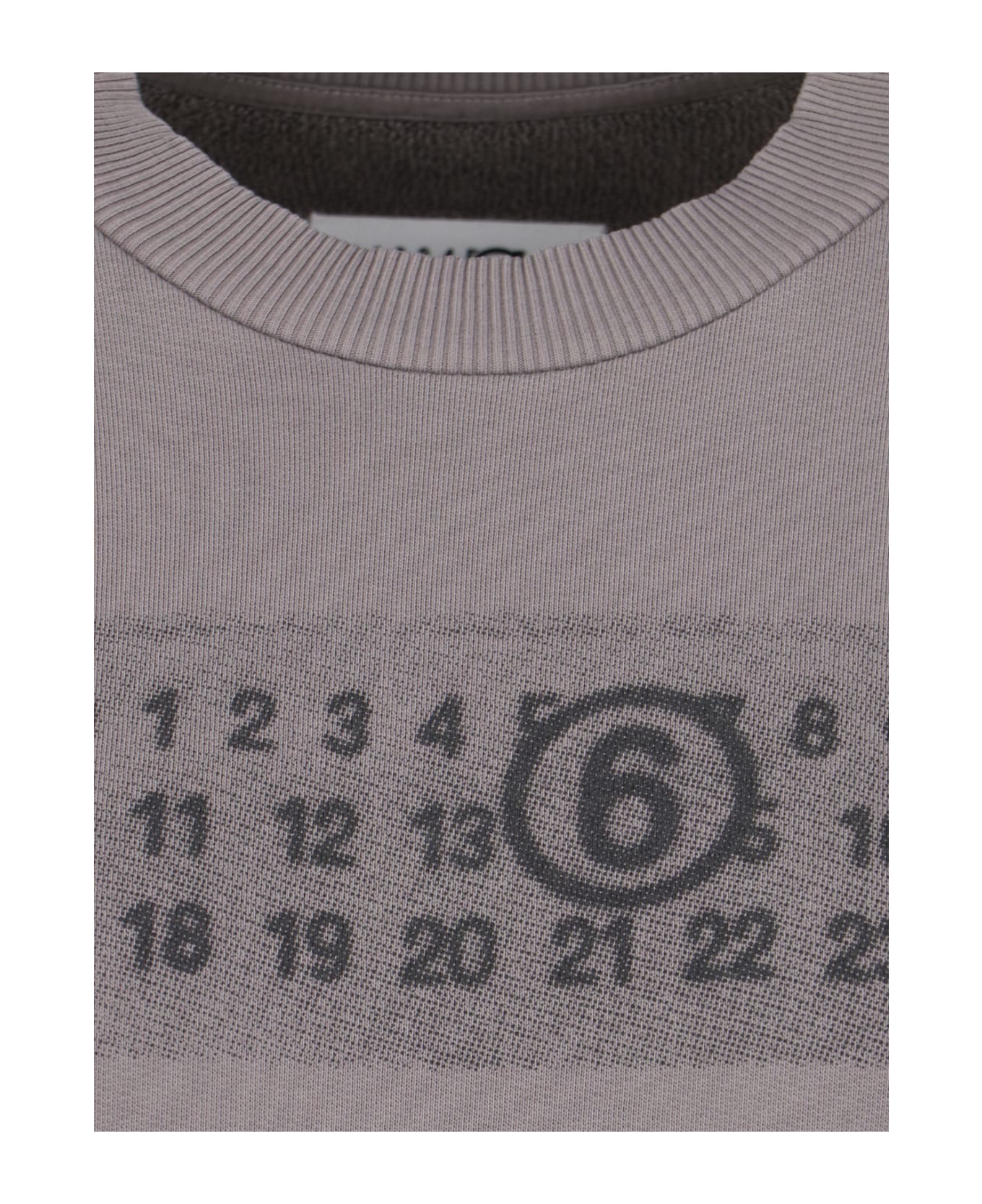 MM6 Maison Margiela Logo Print Sweatshirt - Taupe