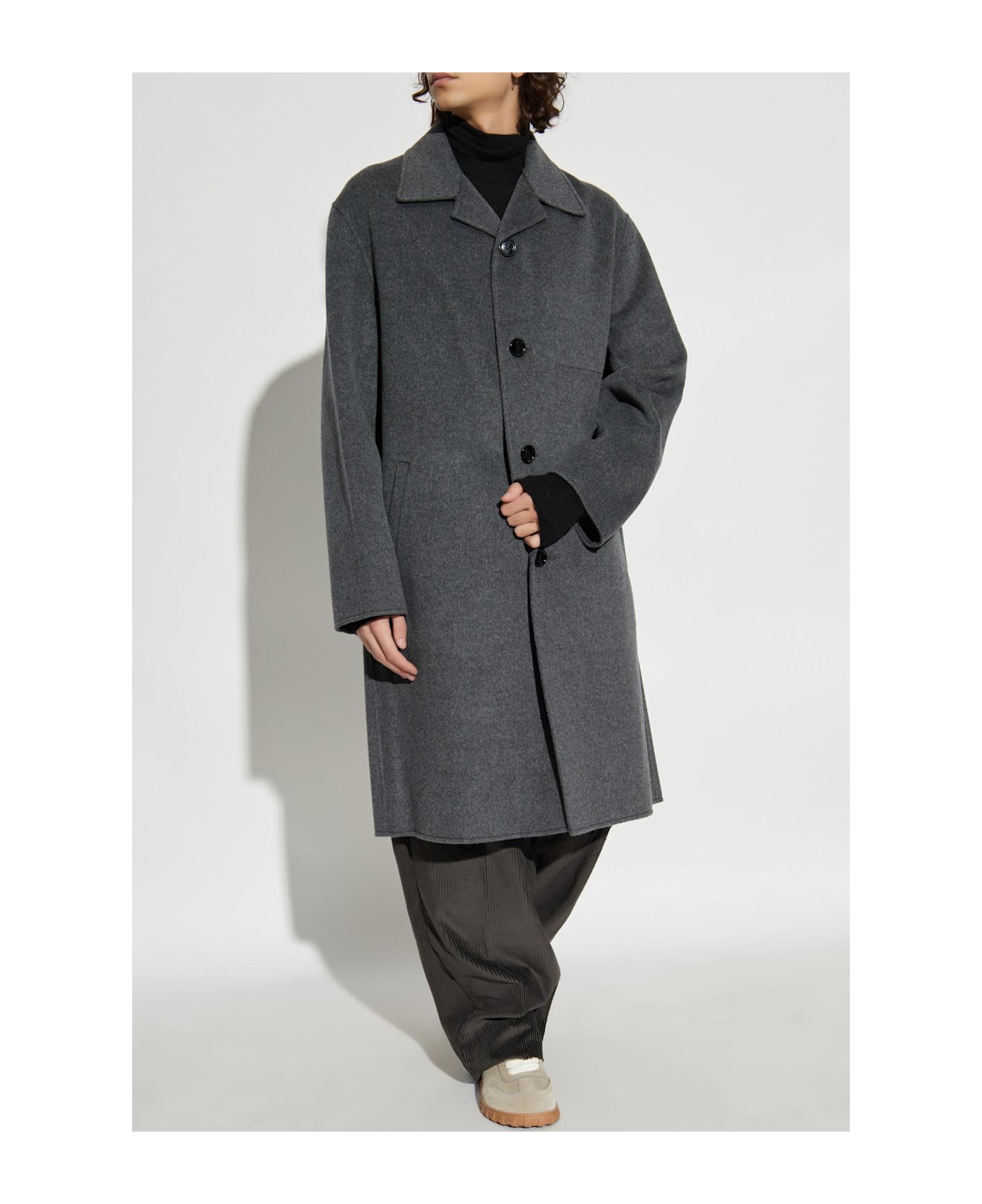 Ami Alexandre Mattiussi Wool Coat - GREY